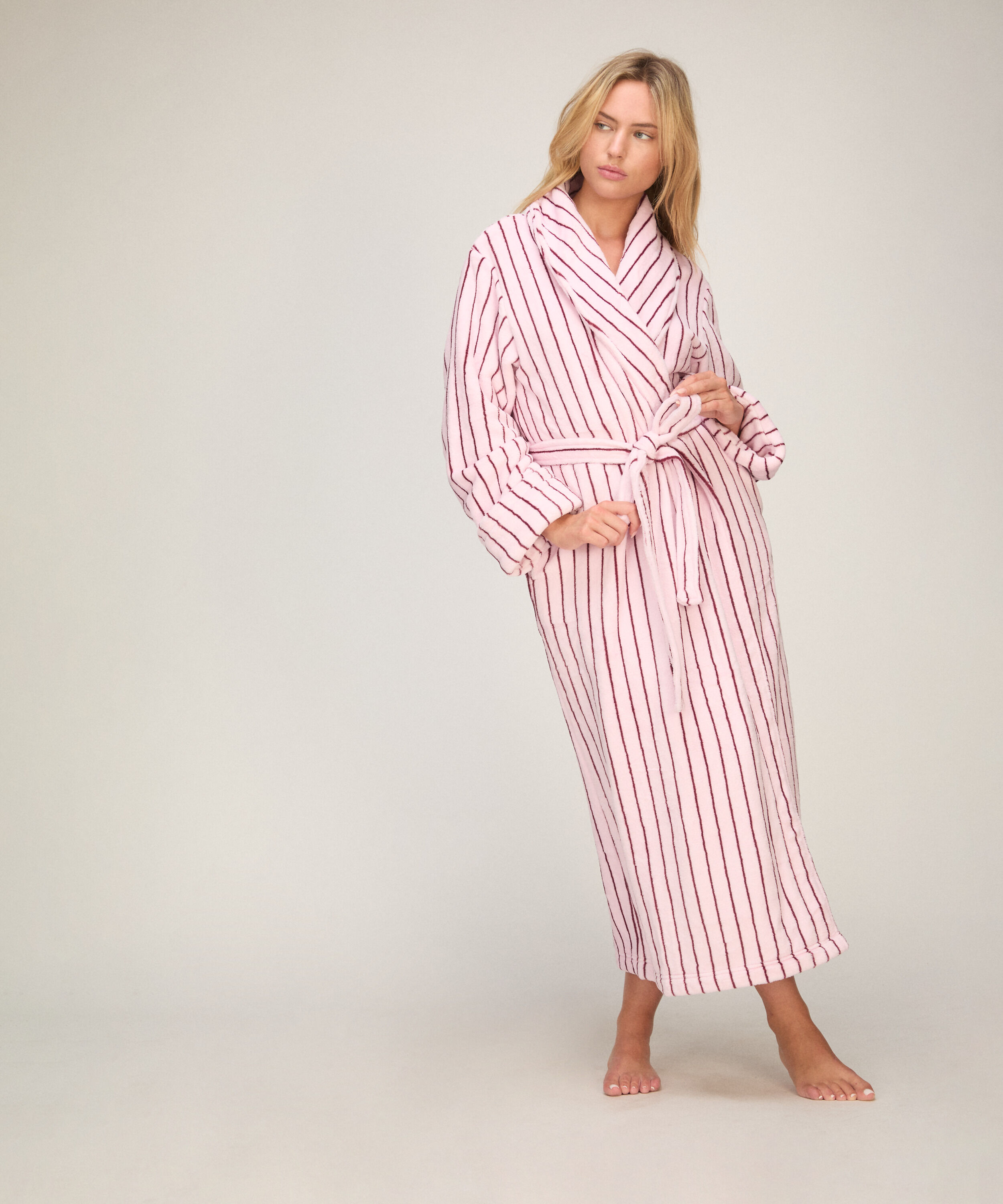Weicher Fleece-Bademantel