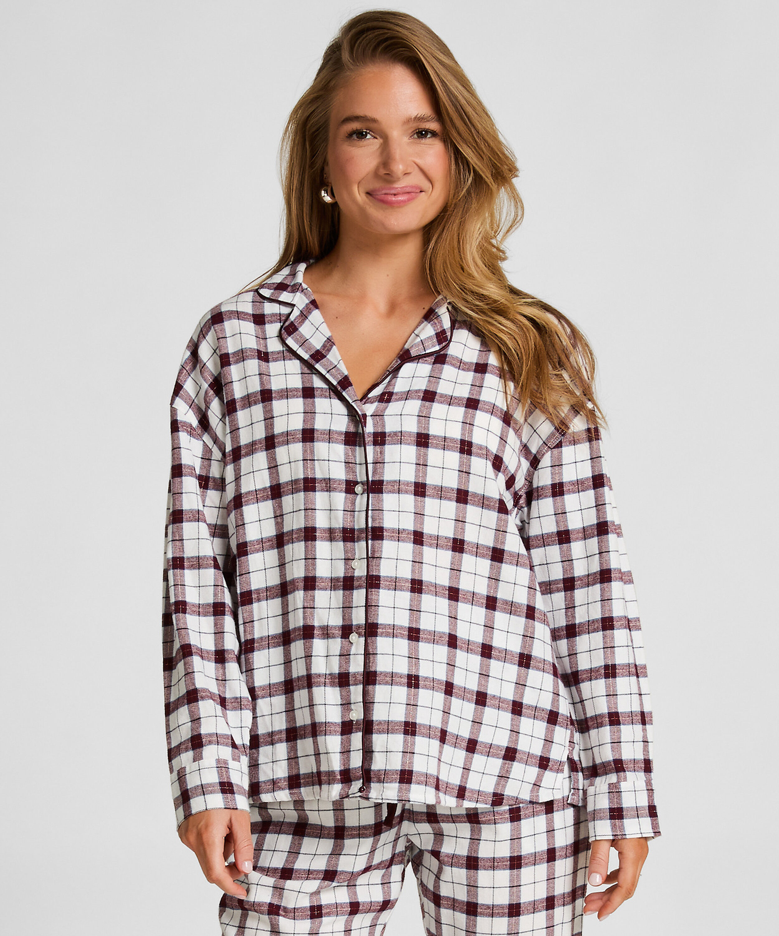 Pyjamatop aus Flanell