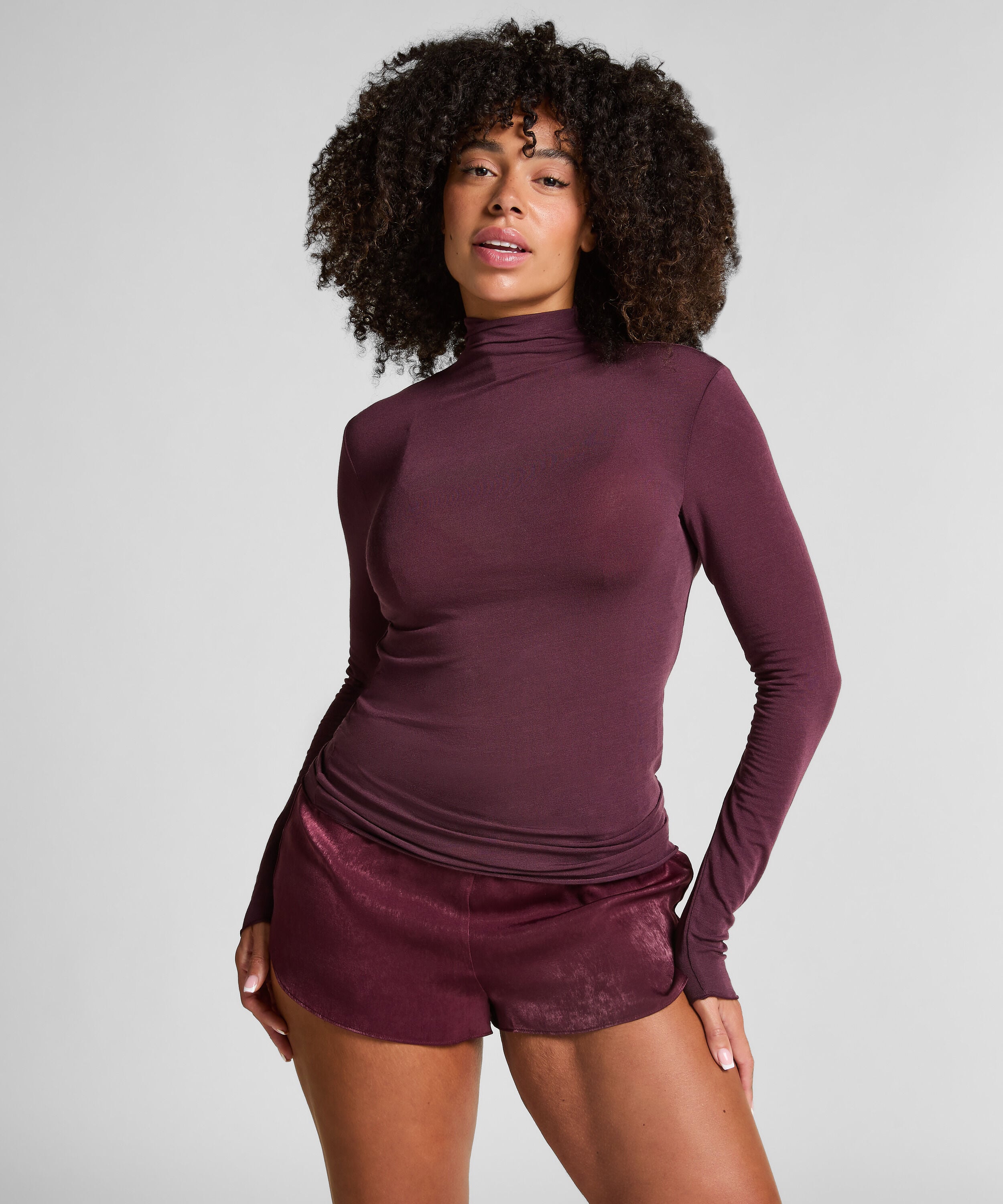 super soft Shirt aus Kaschmir-Mix mit Rollkragen