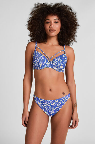 Hunkemöller Bikini-Unterteil mit hohem Beinausschnitt Cancun Blau