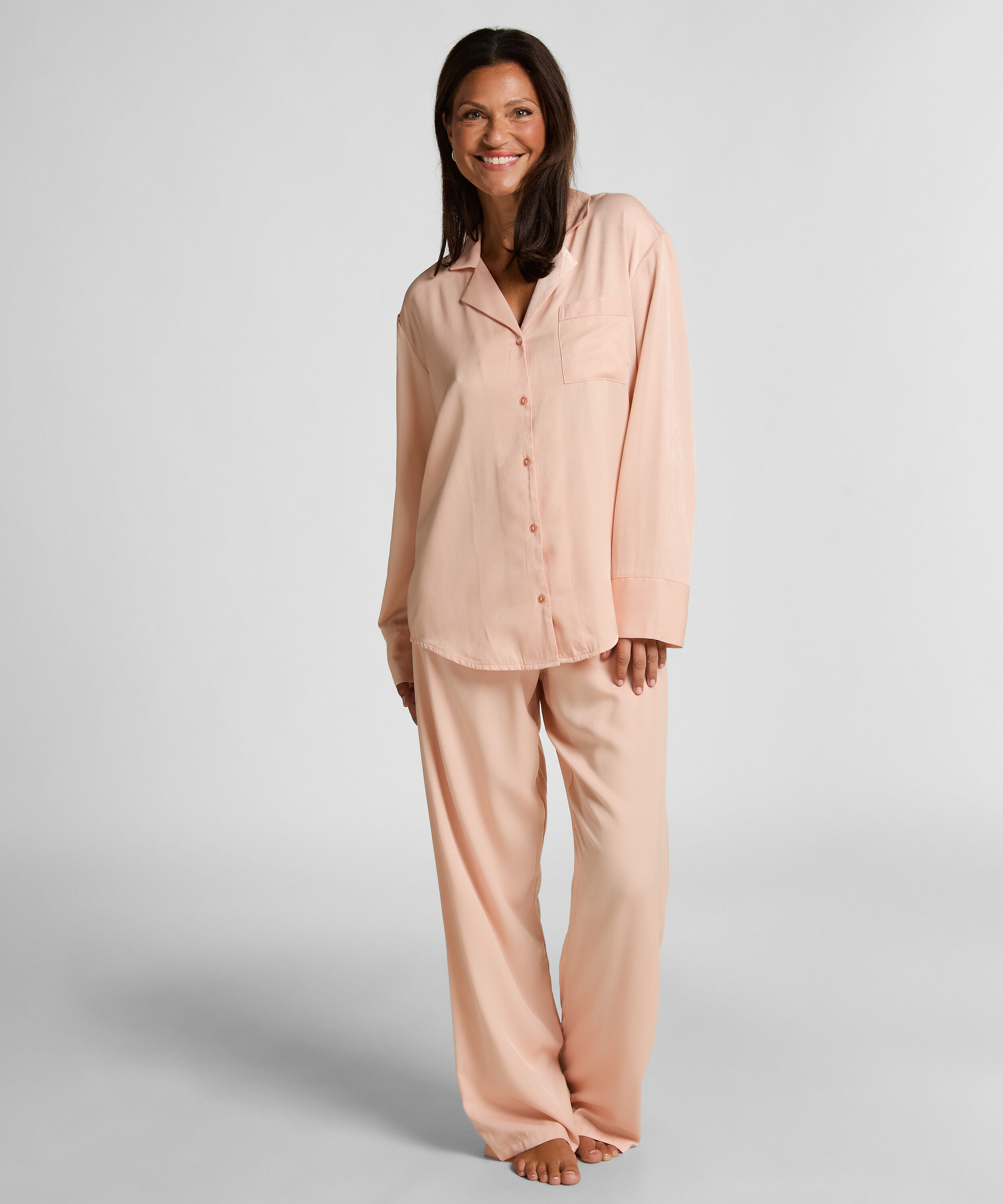 Langarmjacke Satin Ayla