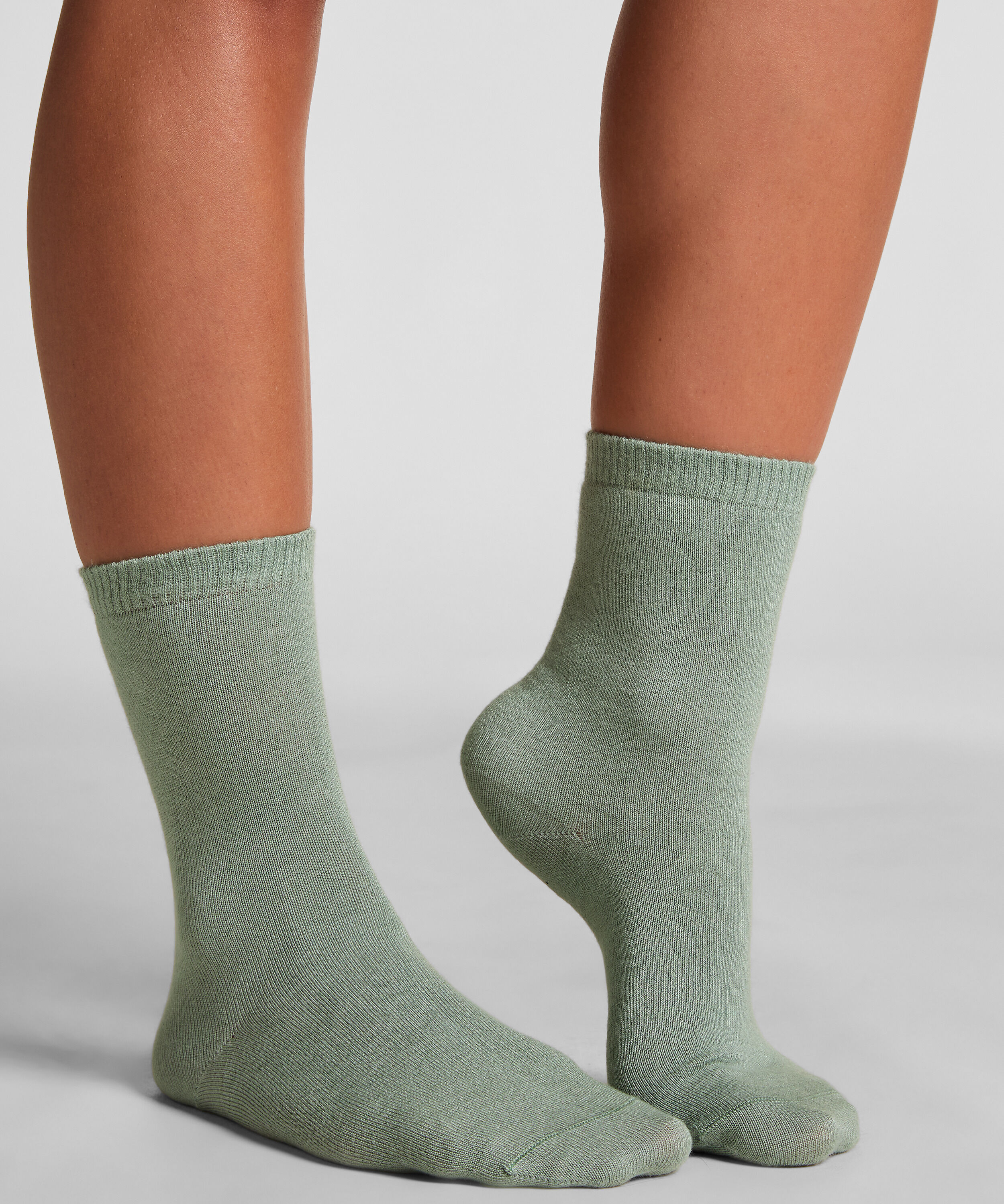 Crew-Socken aus Modal, Grün