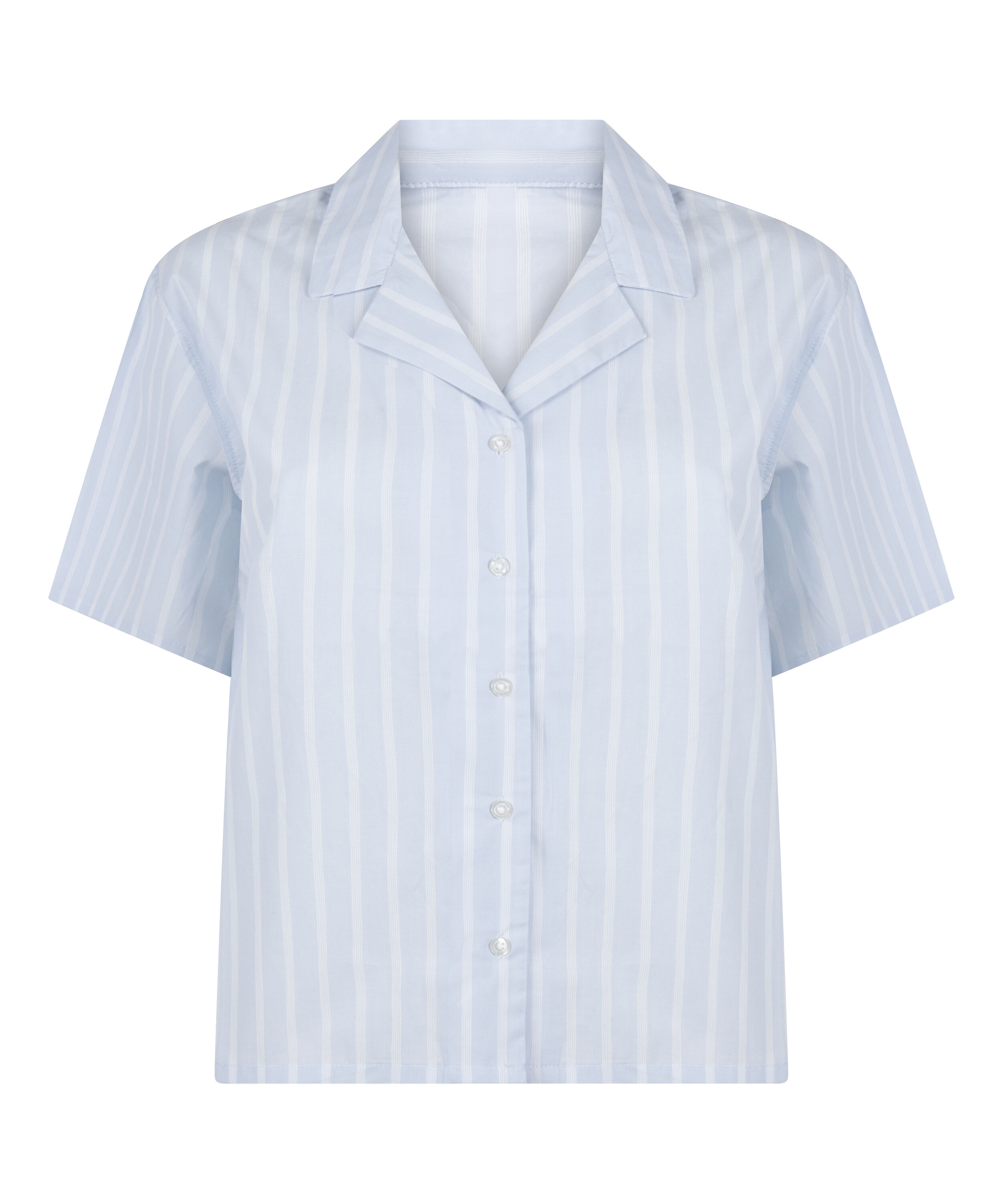 Gestreiftes Baumwolljacke, Blau