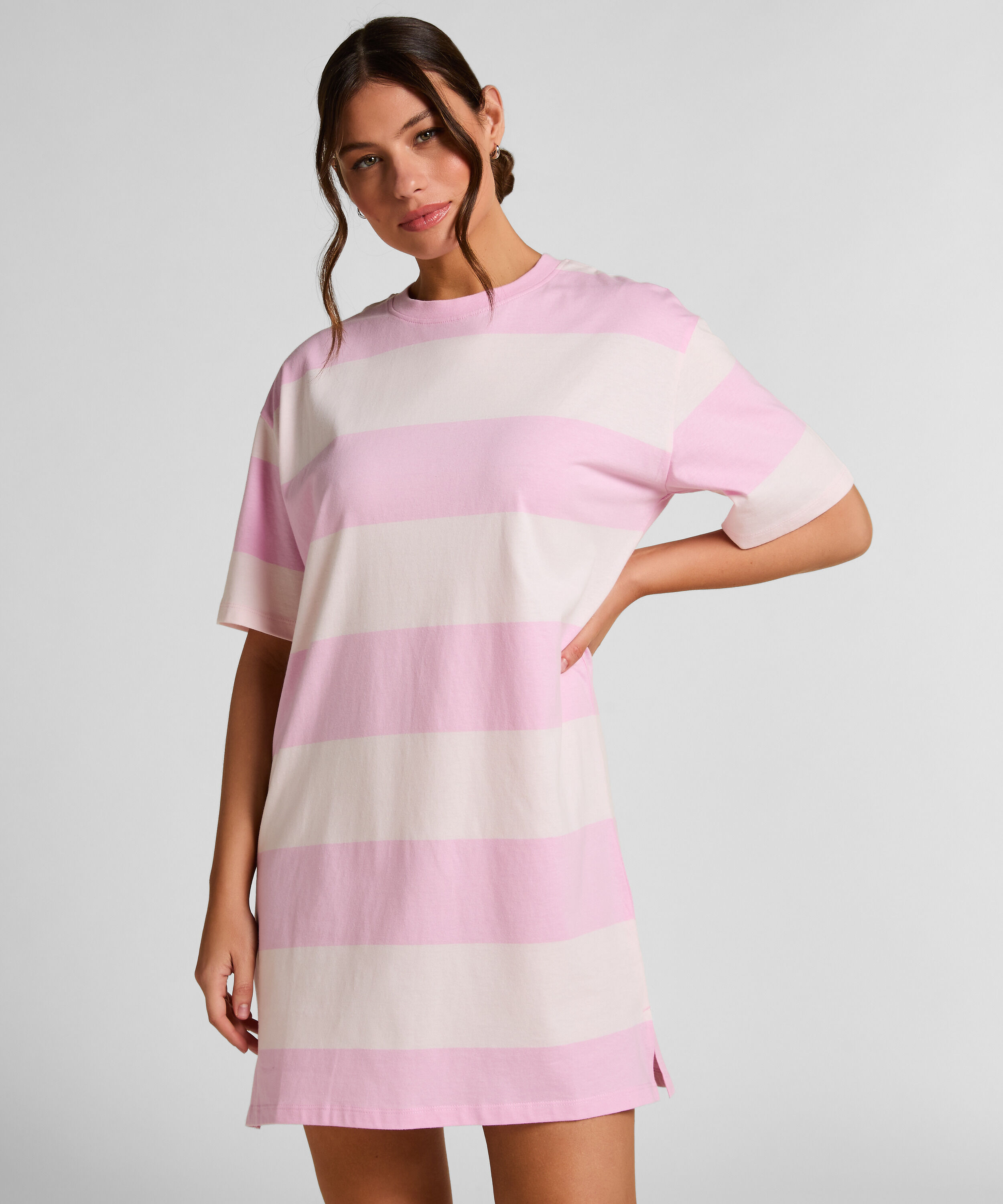 Nachthemd Rundhalsausschnitt, Rose