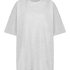 Boyfriend-Shirt mit kurzen Ärmeln, Grau