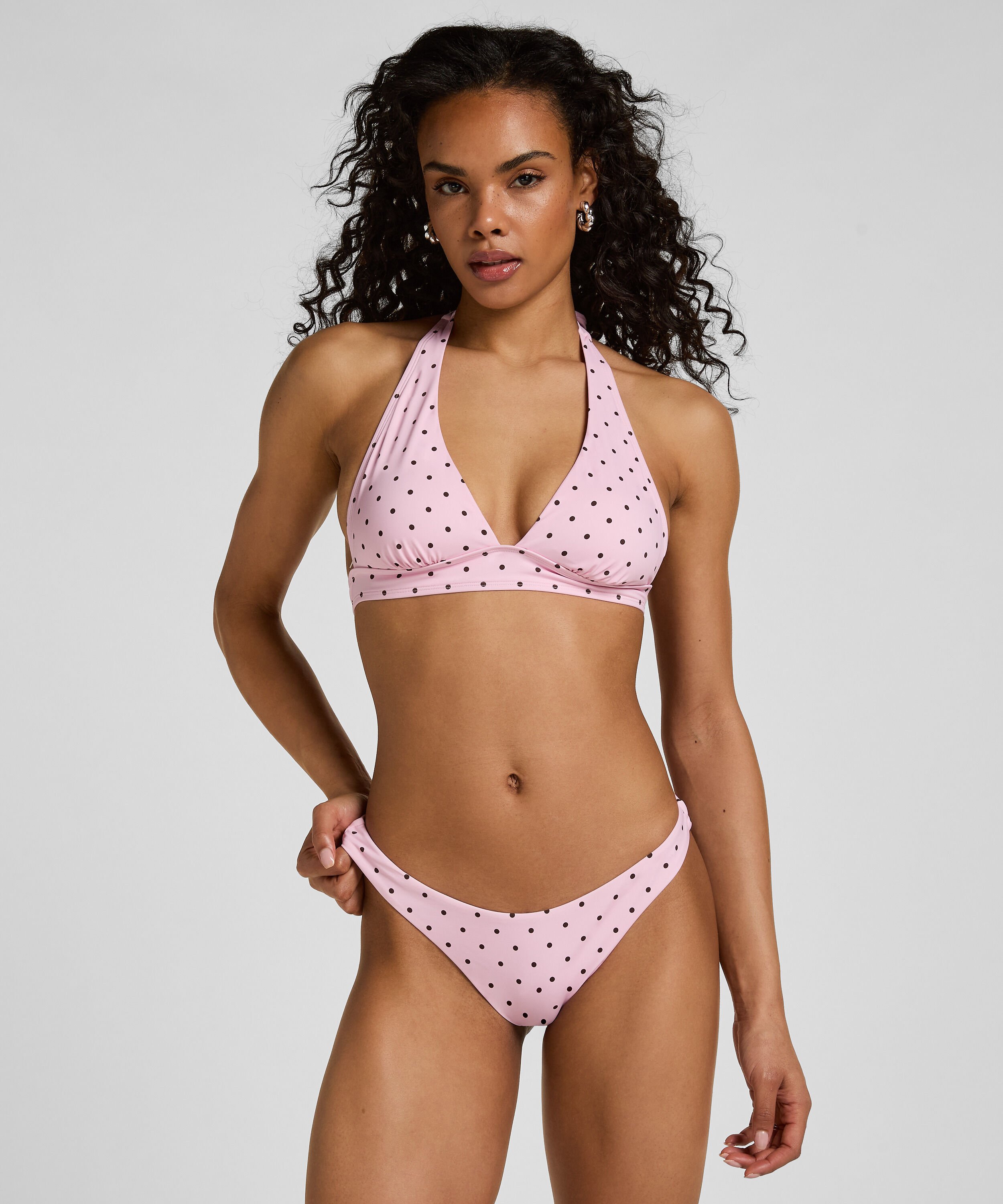 Hoch geschnittener Bikinihose Alicante, Rose