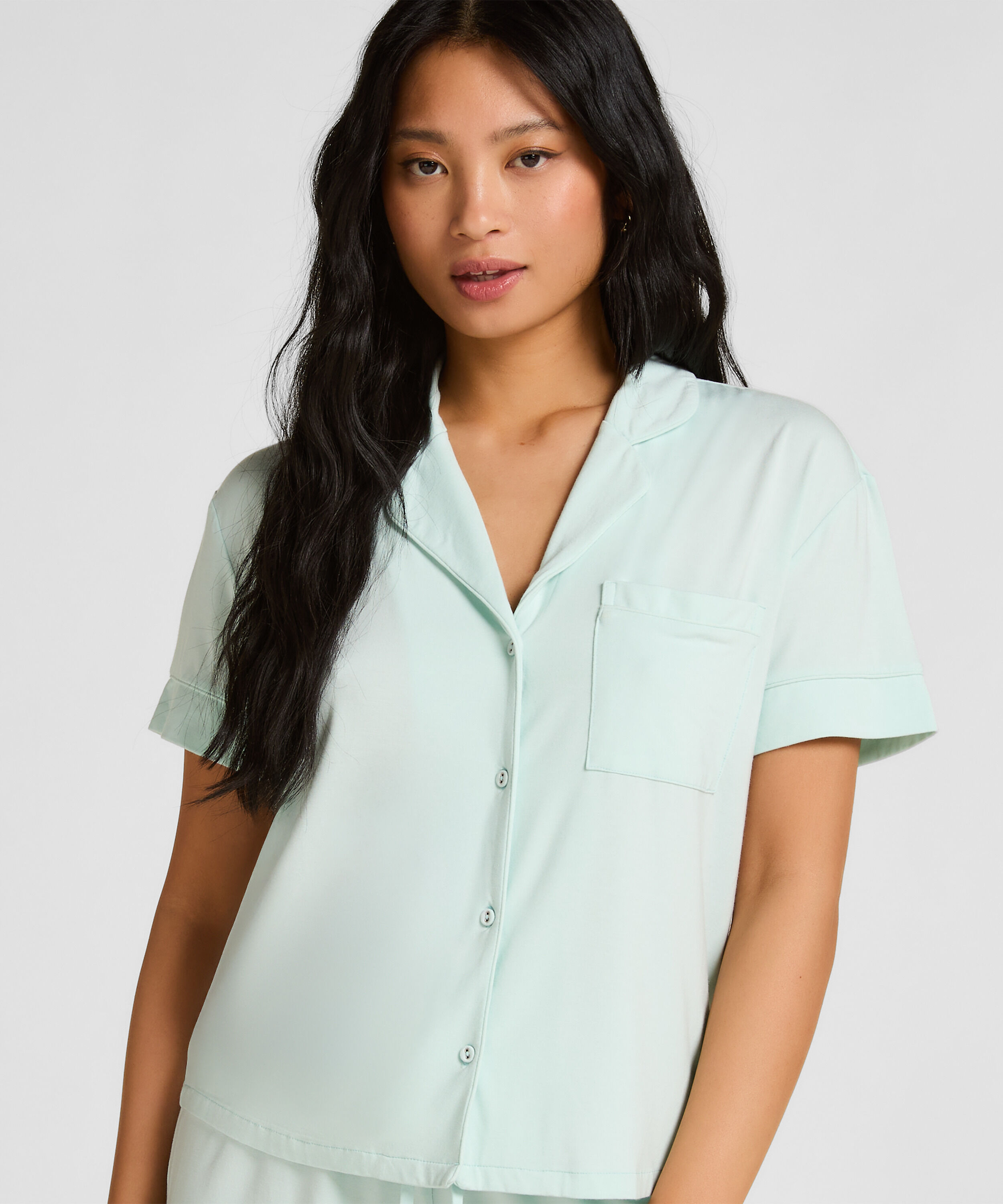 Kurzärmelige Jersey-Jacke Essential, Grün