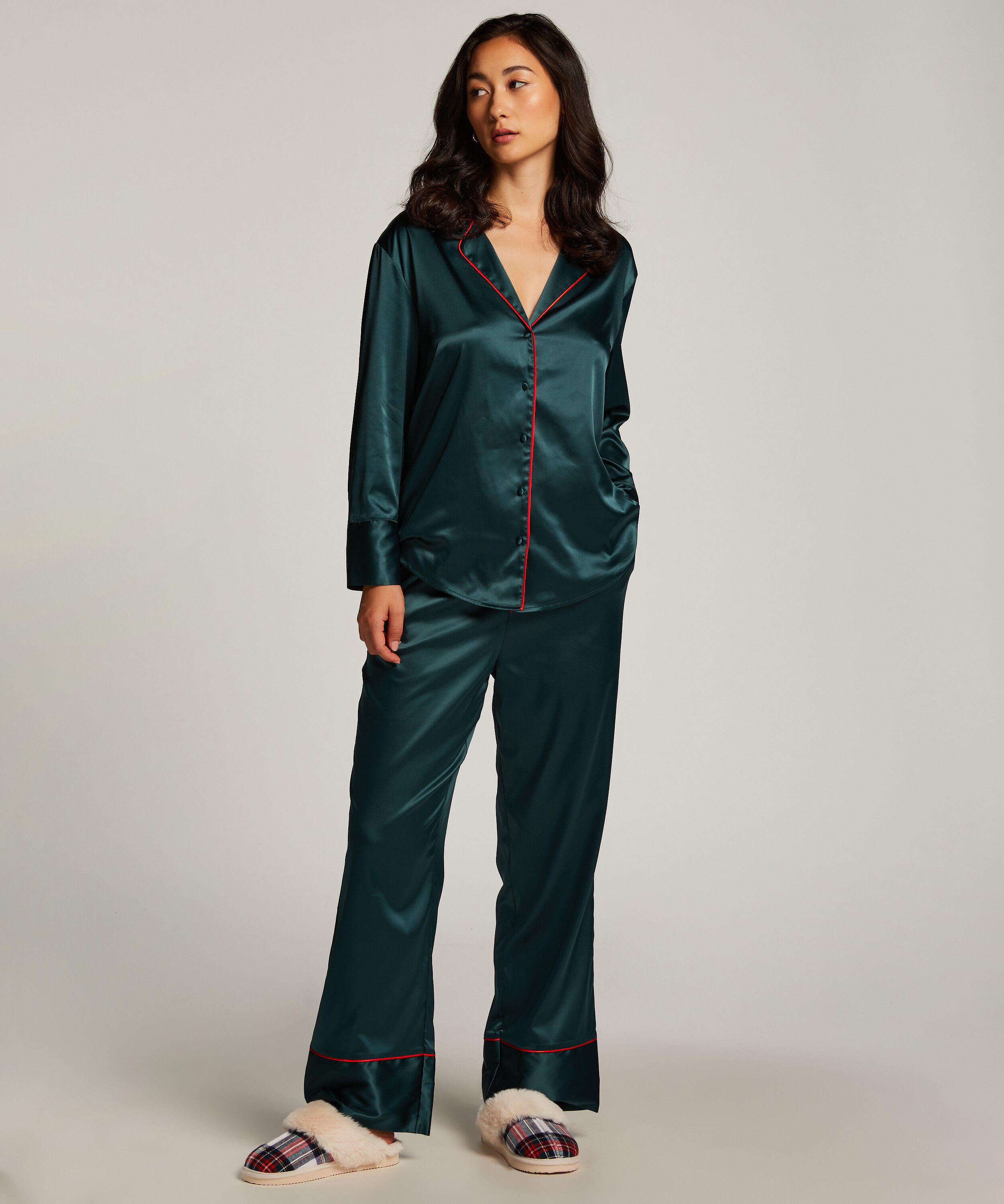 Hunkemöller Satin Hose Mit Elastischem Bund – Elegant & Bequem