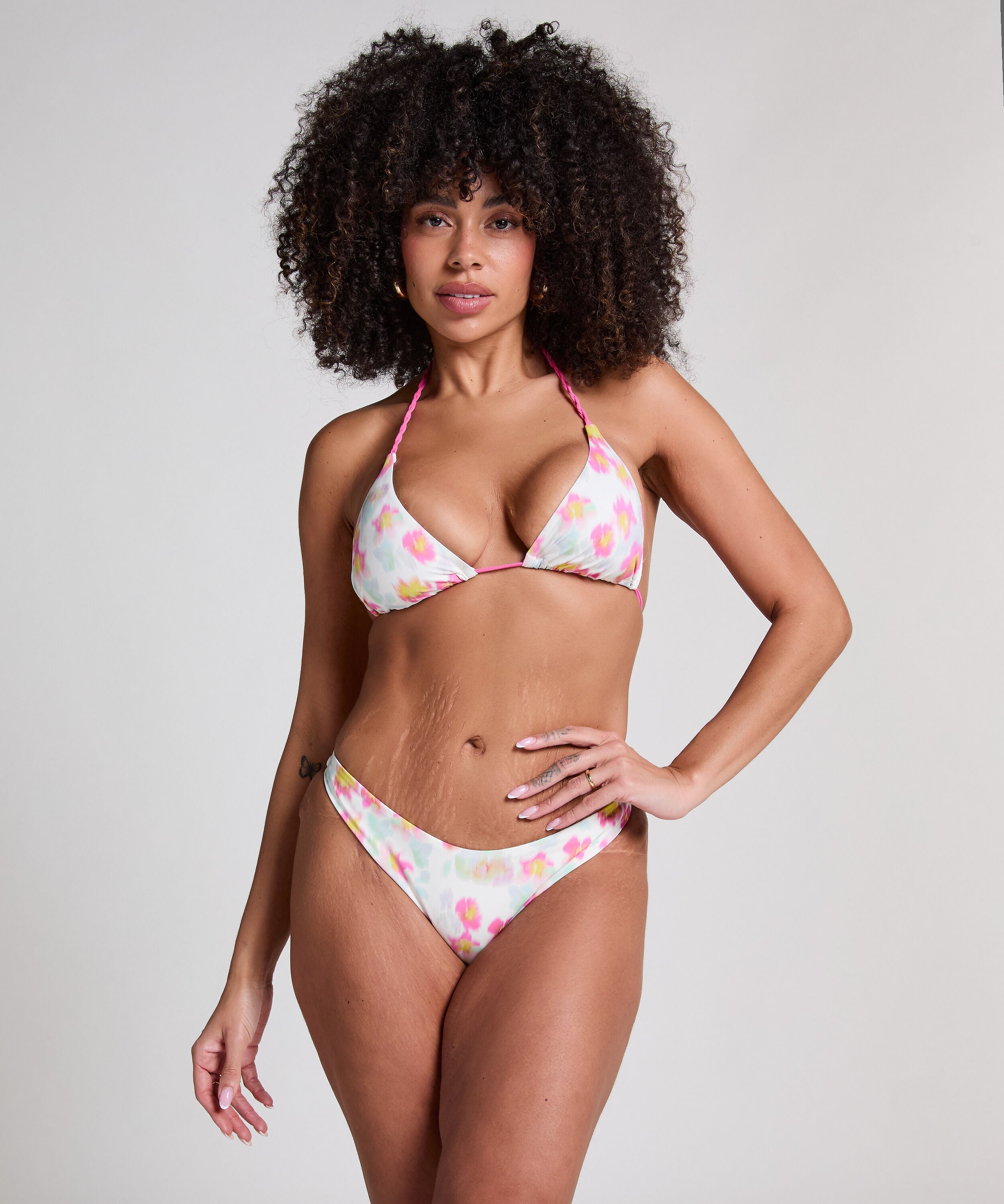 Bikini Slip mit hohem Beinausschnitt Madeira, Rose
