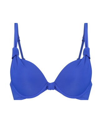 Push-up Bikini-Oberteil Luxe Cup A - E, Blau