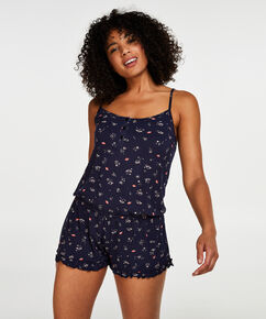 Onesie Short Jersey, Blau