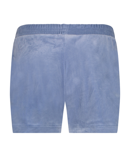 Shorts Velours Pocket, Blau