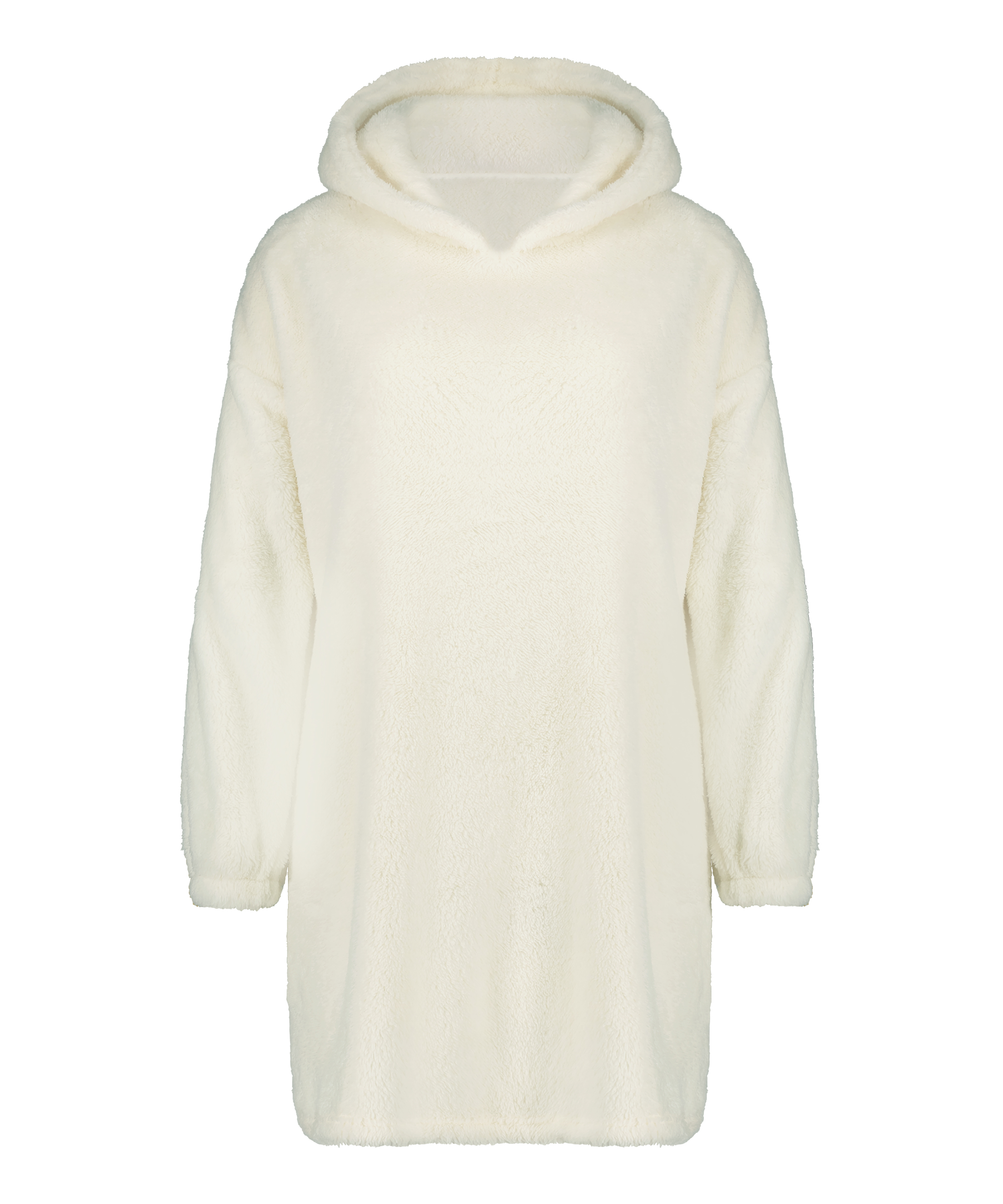 Kleid aus Snuggle Fleece Lounge, Weiß, main