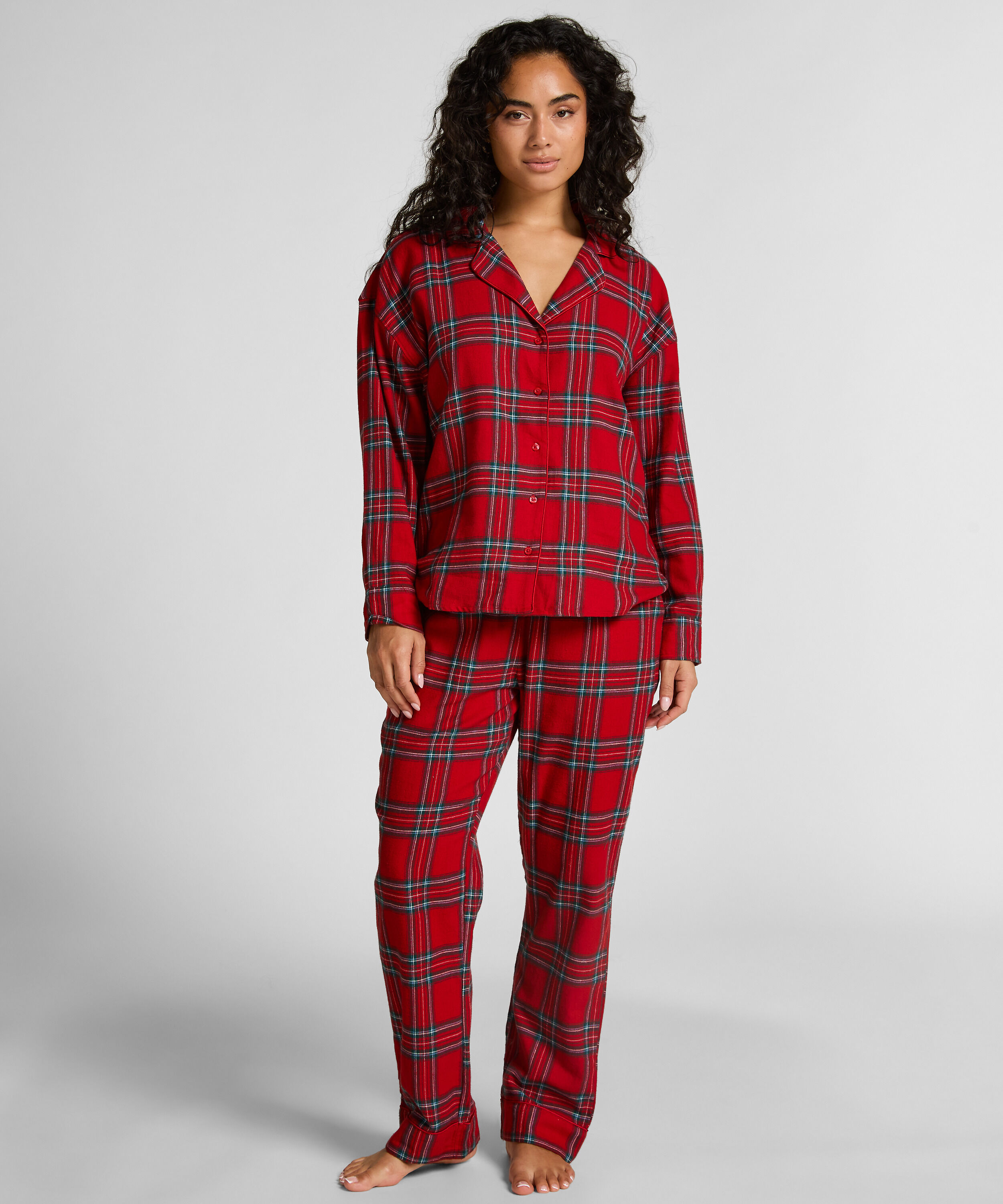 Pyjamatop aus Flanell