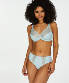 Hochgeschnittener Slip Diva, Blau