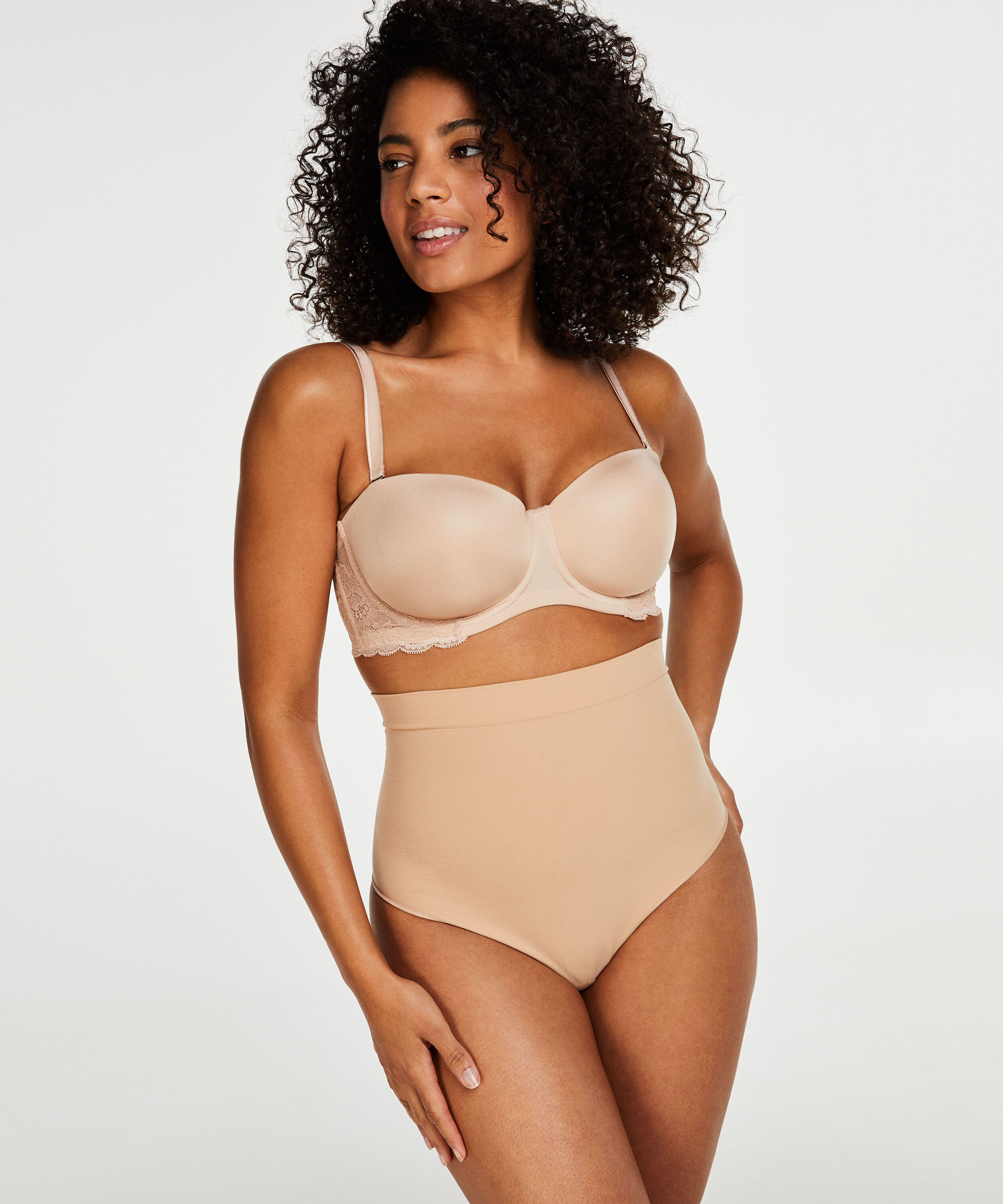 Straffender Taillentanga - Level 2, Beige