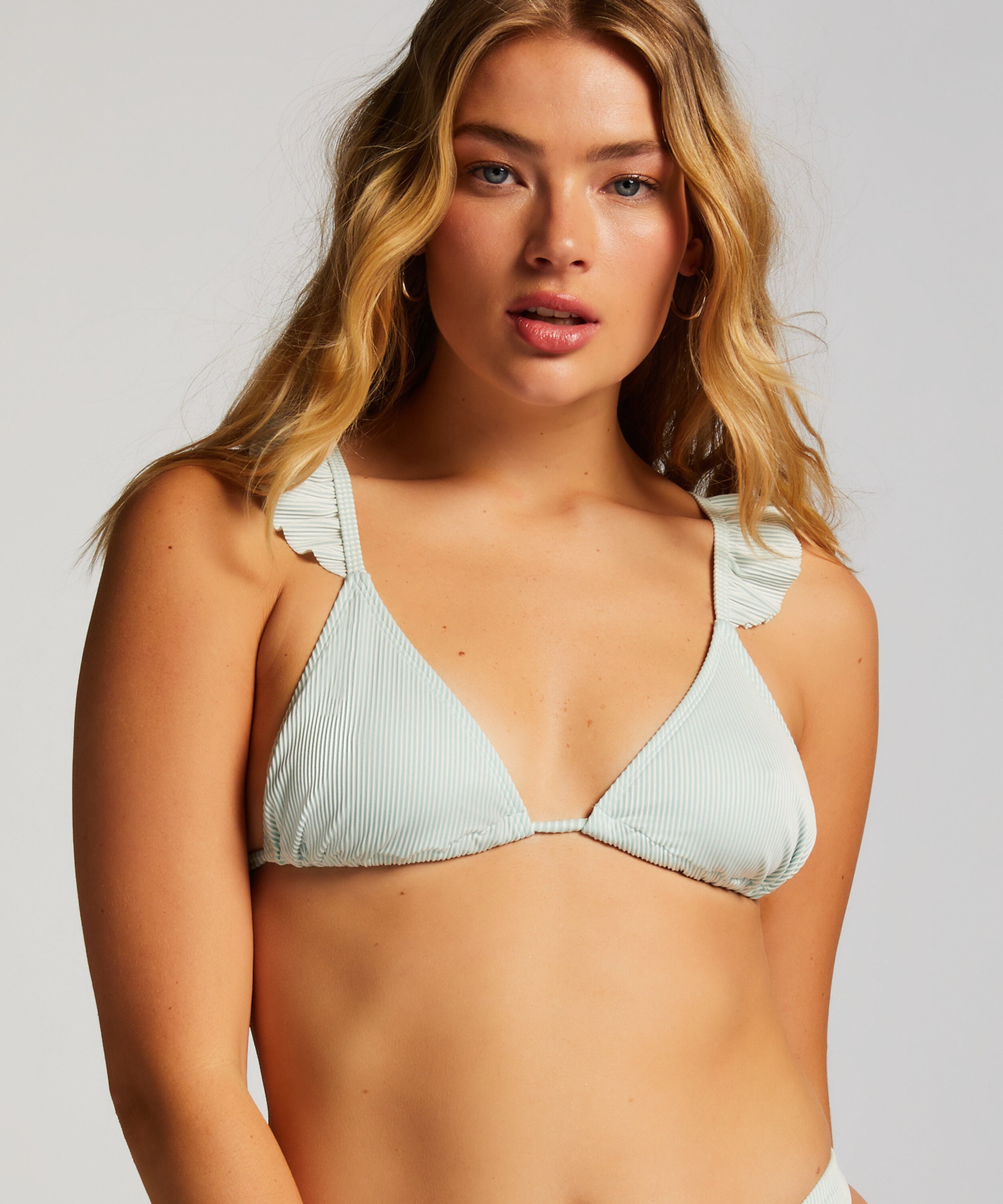 Triangel-Bikinioberteil Fiji, Blau