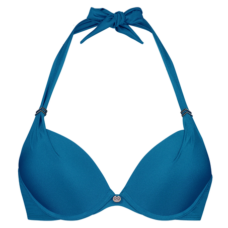 Vorgeformtes Push-up-Bikinitop Sunset Dream Cup A - E, Blau