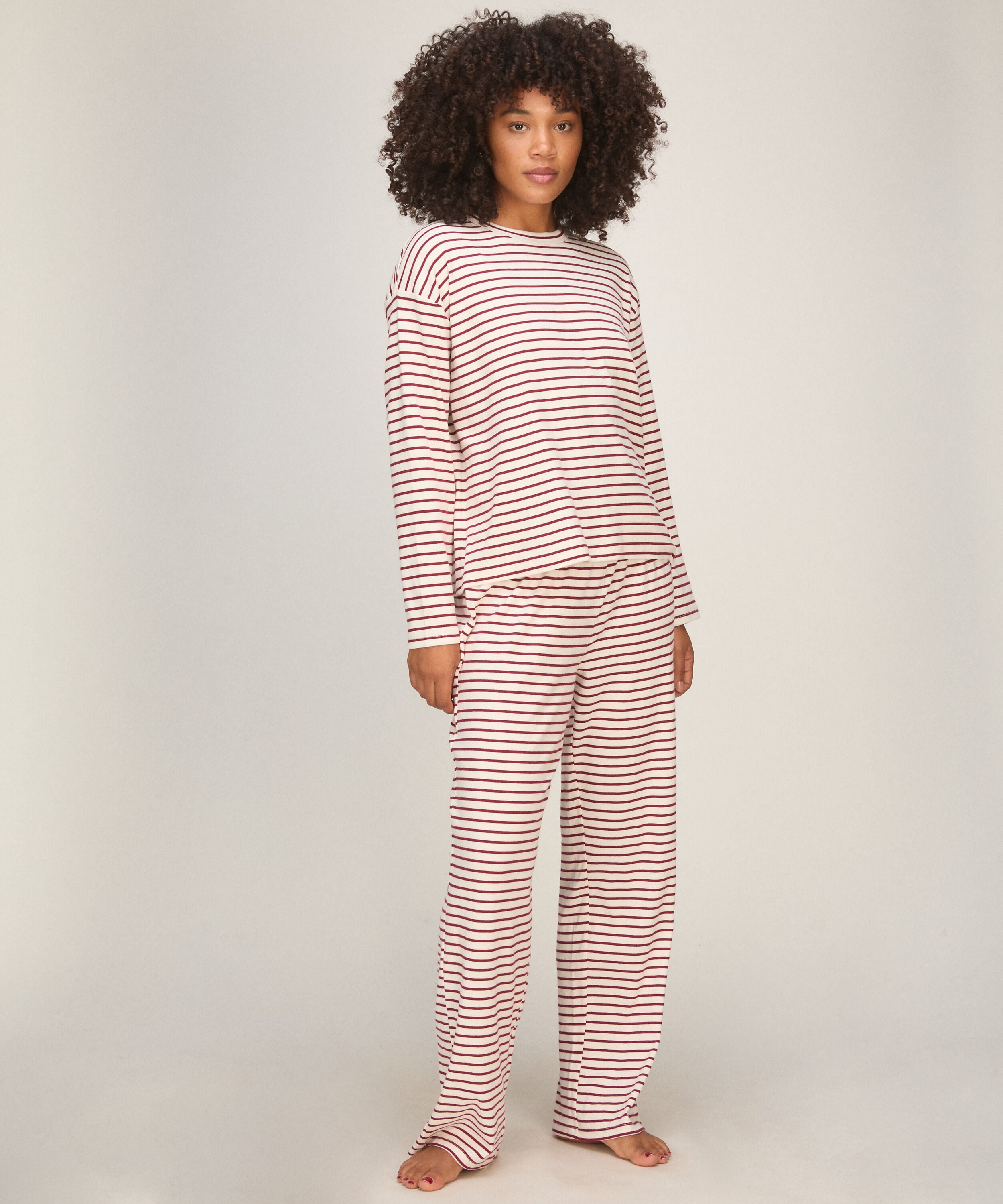 Pyjamaset Baumwolljersey, Rot Pyjamaset Baumwolljersey, Rot