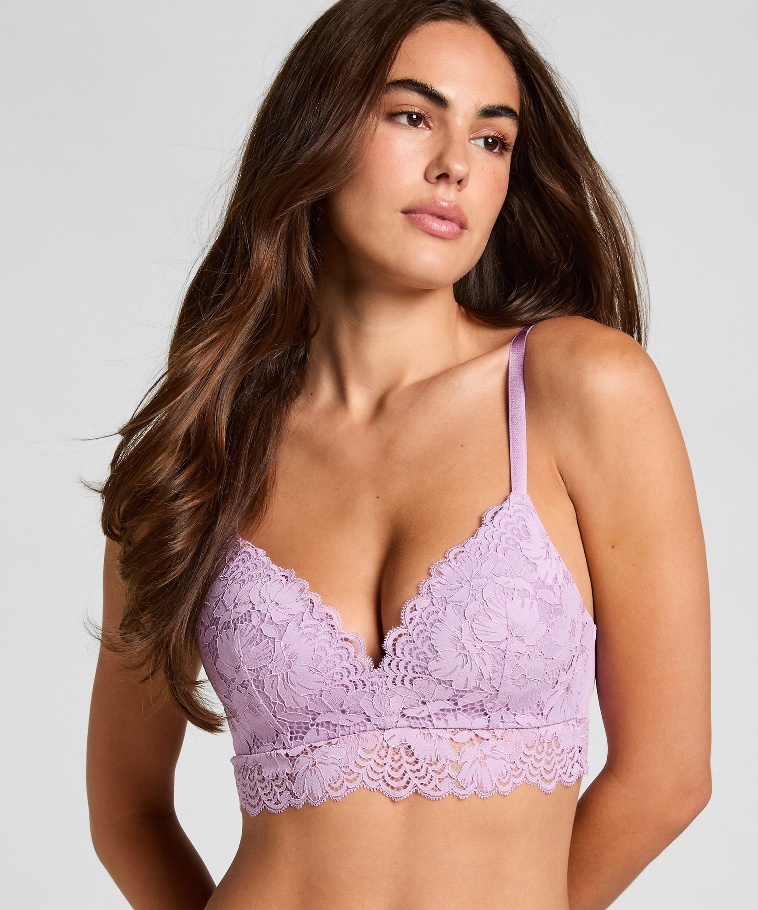 Gepolsterter bügelloser BH Andrea, Lila Gepolsterter bügelloser BH Andrea, Lila