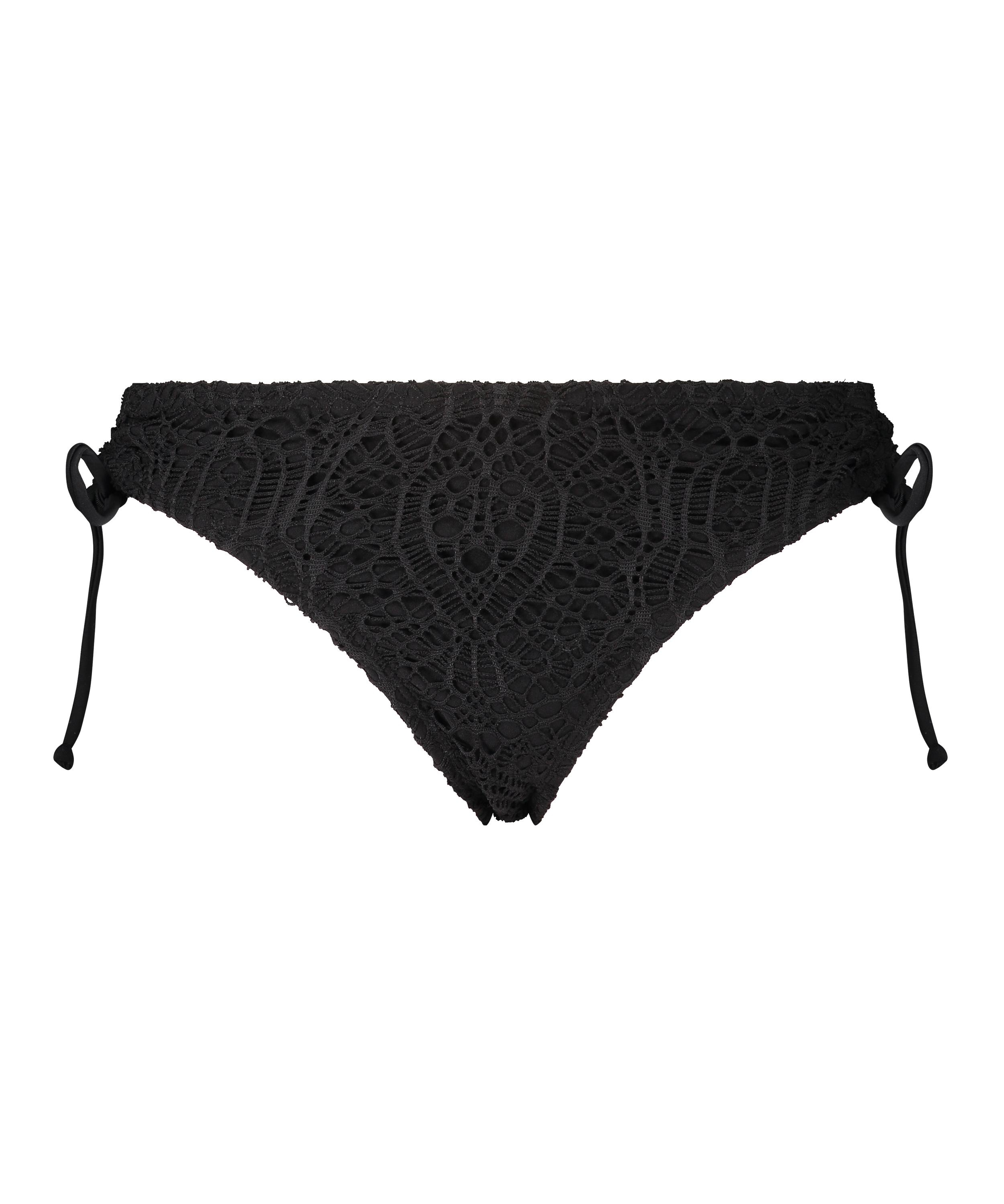Rio Bikini-Slip Crochet, Schwarz, main