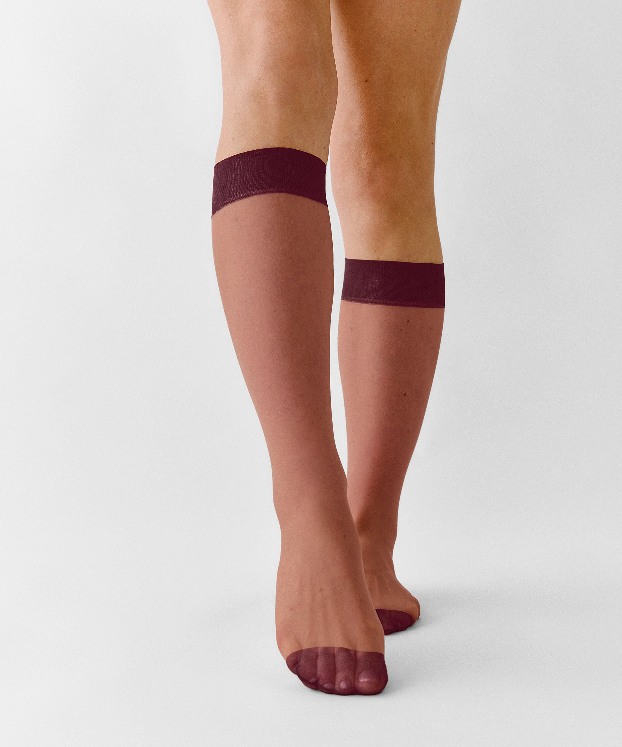 Sheer Socken Back Seam, Lila Sheer Socken Back Seam, Lila