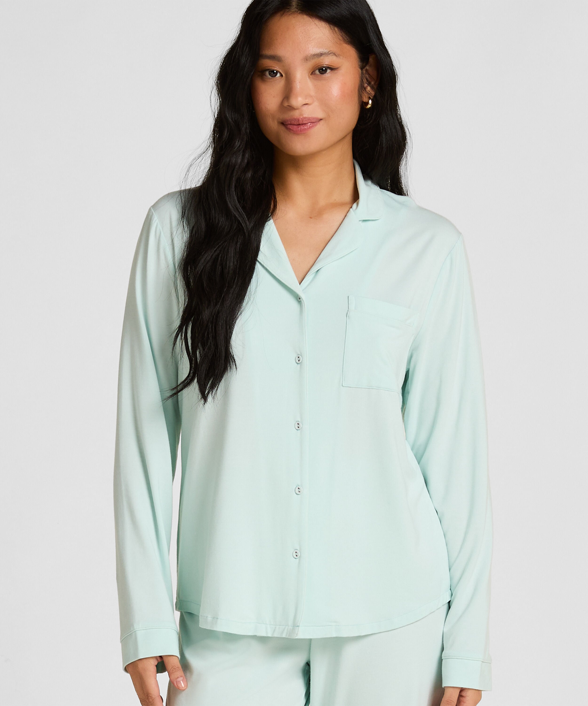Langärmelige Jersey-Jacke Essential, Grün