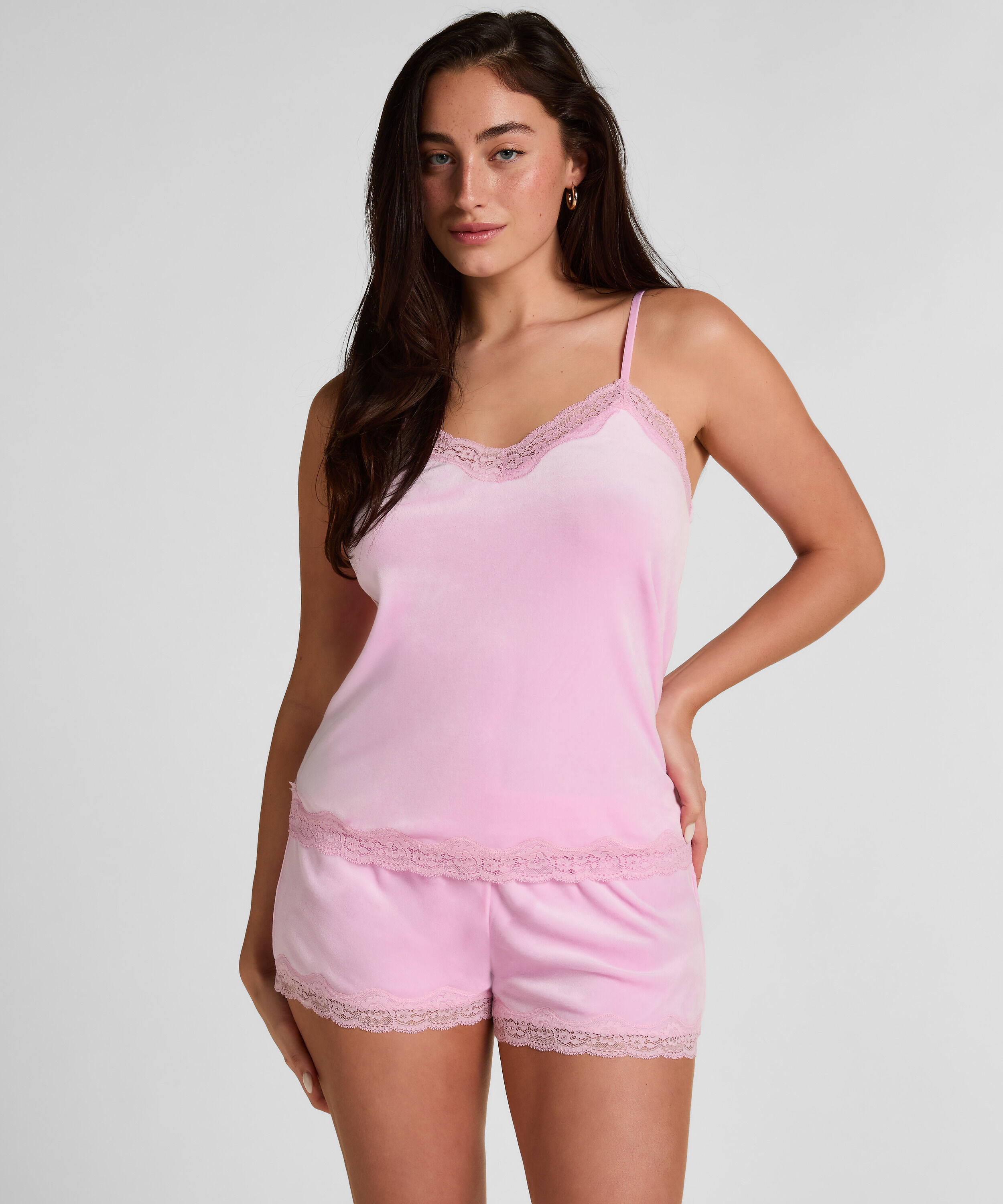 Samit-Spitzen-Short, Rose Samit-Spitzen-Short, Rose