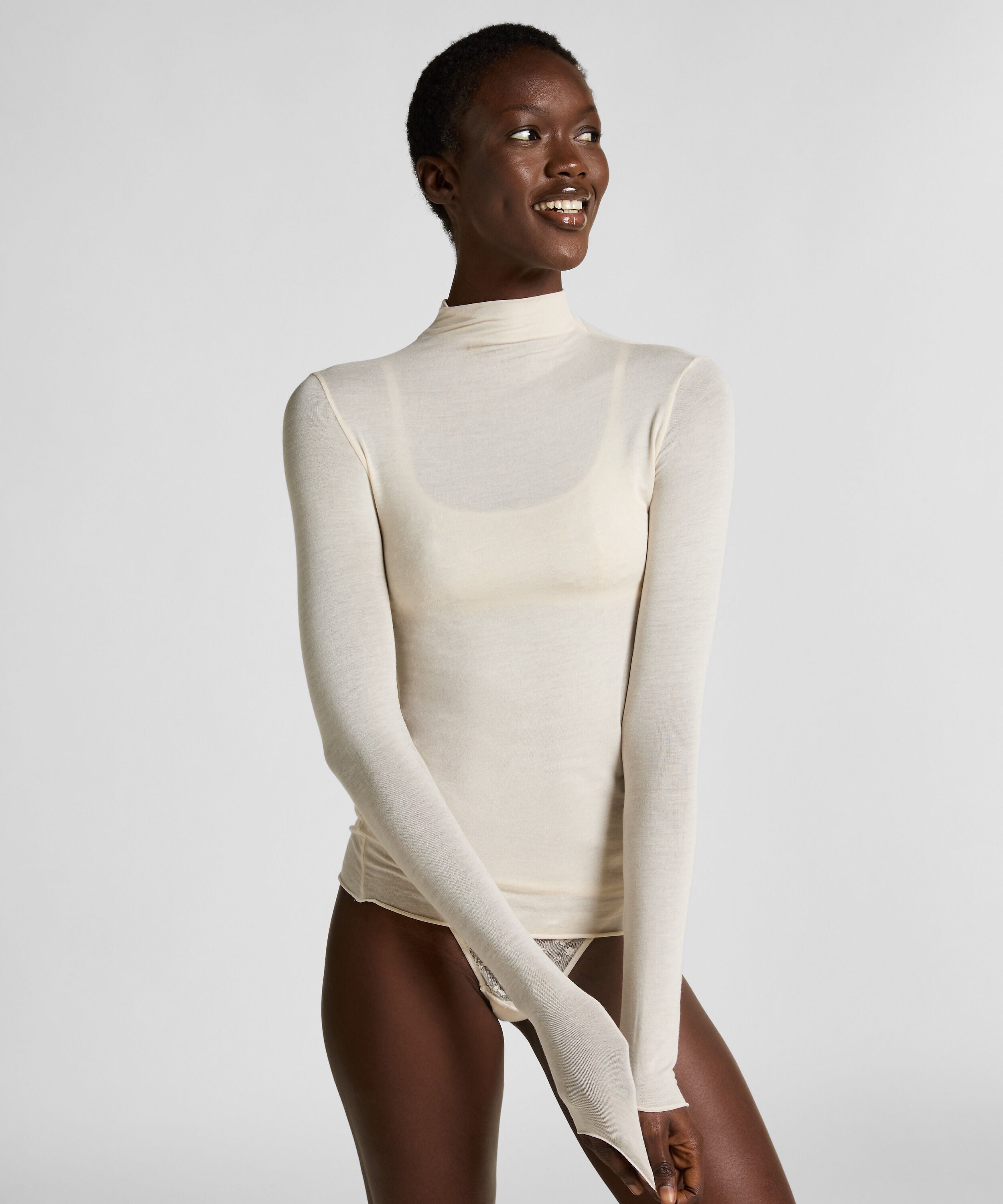 Super Soft Shirt aus Kaschmir-Mix mit Rollkragen