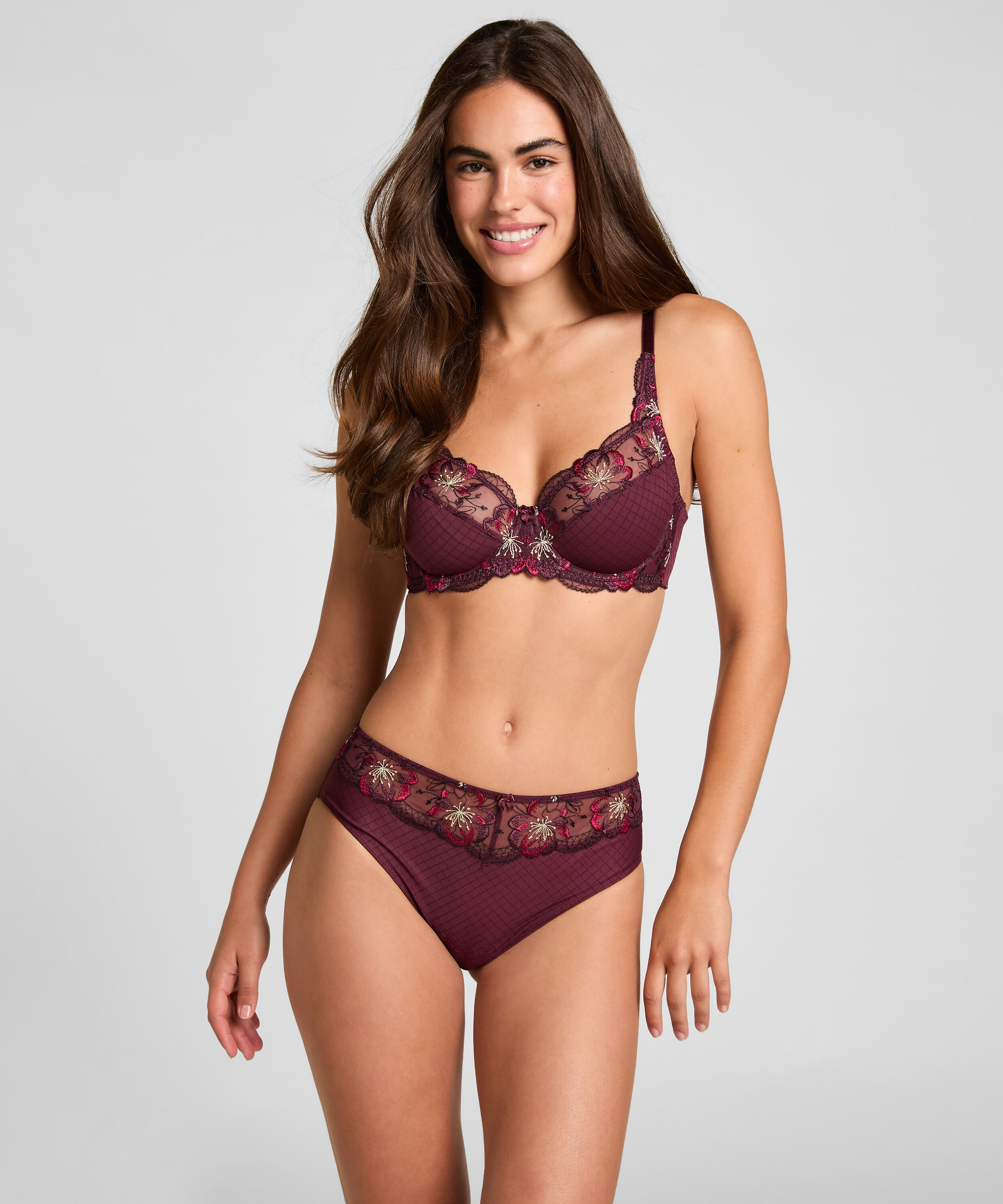 High Waist Brazilian Helena, Lila