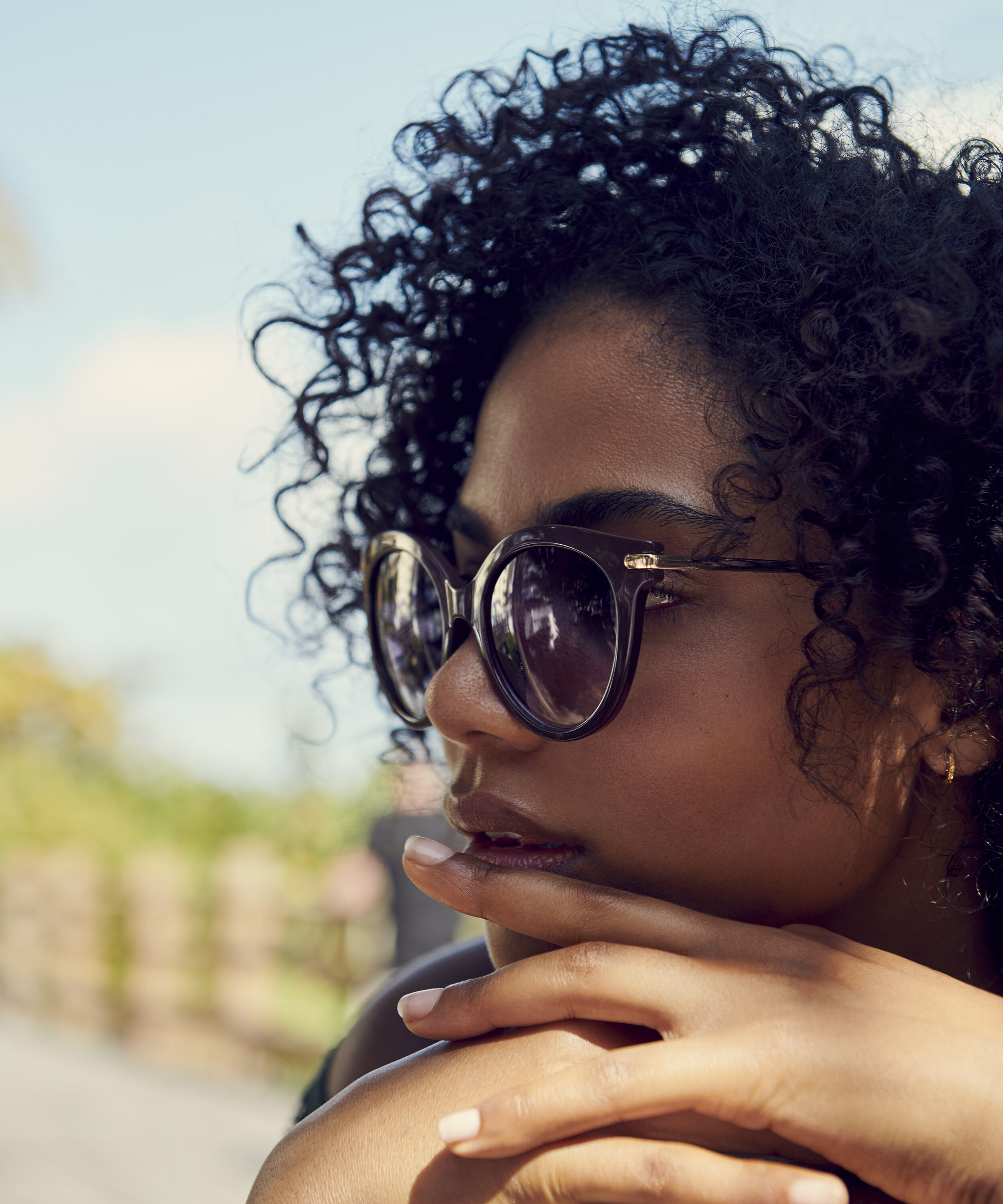 Sonnenbrille, Braun Sonnenbrille, Braun