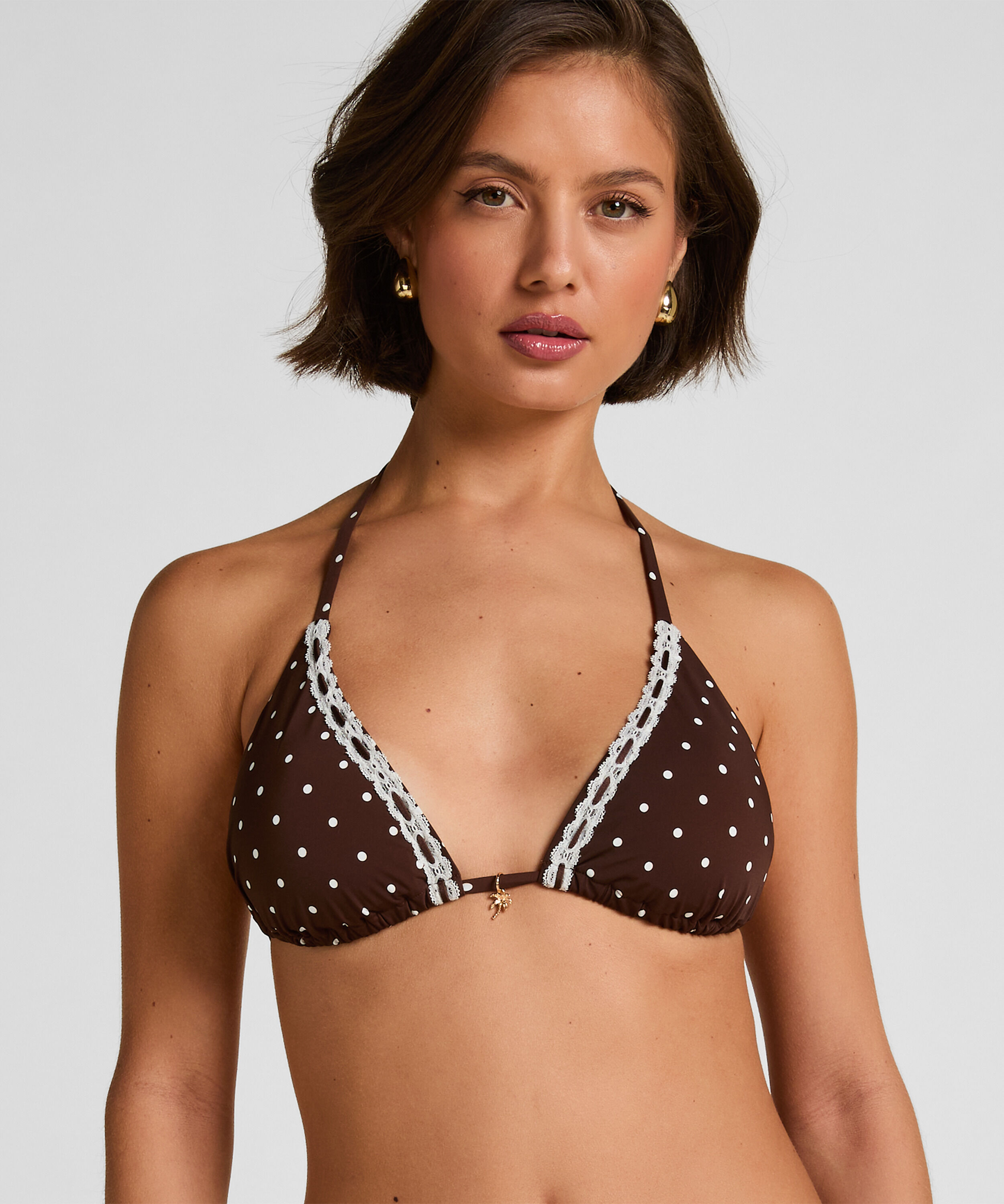 Triangel-Bikini-Oberteil Algarve, Braun