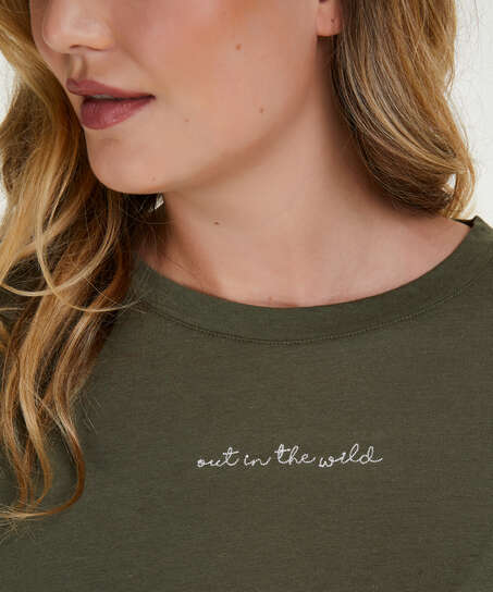 Langarm-Top Jersey Knot, gr&uuml;n