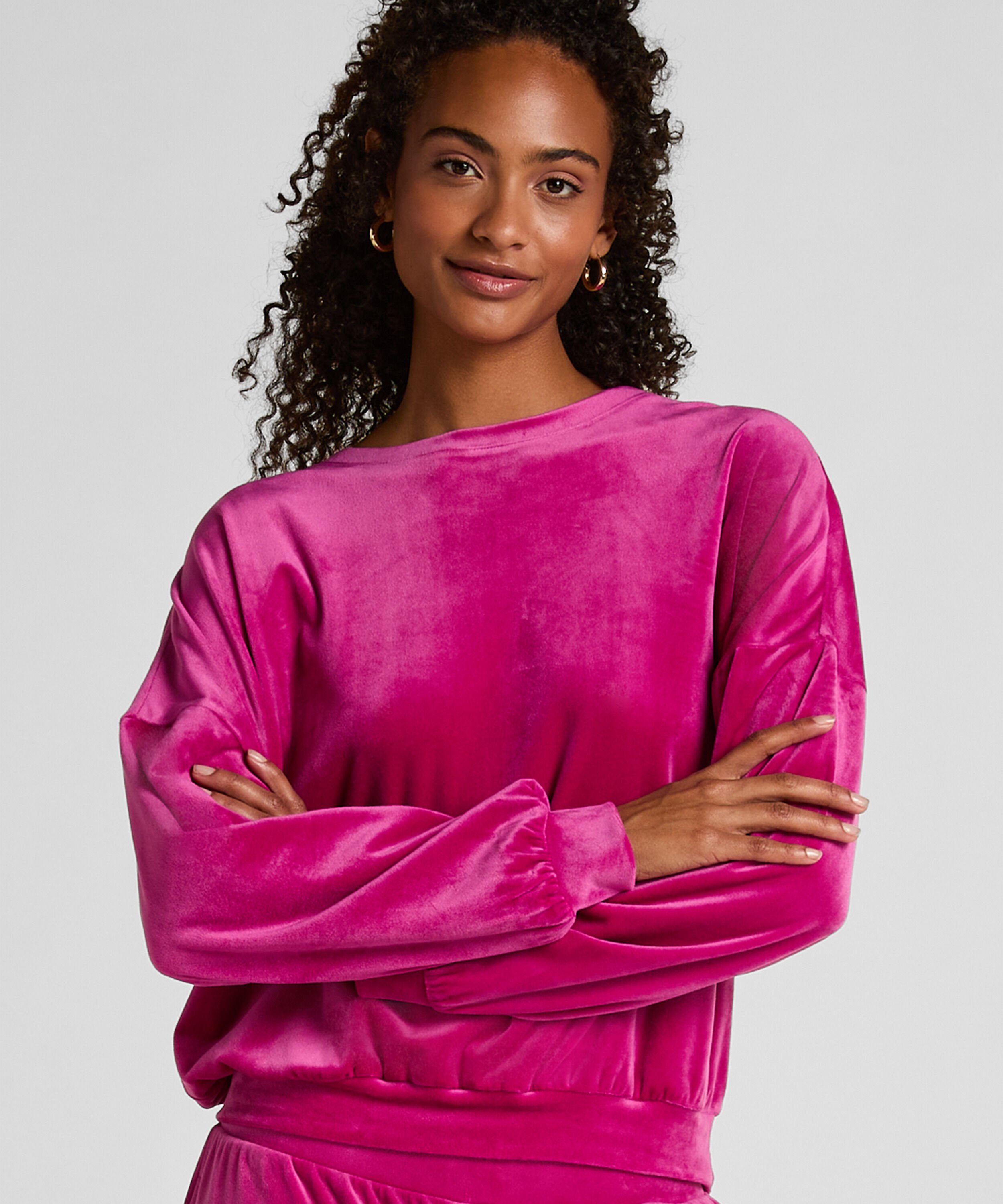 Velours Top, Rose Velours Top, Rose