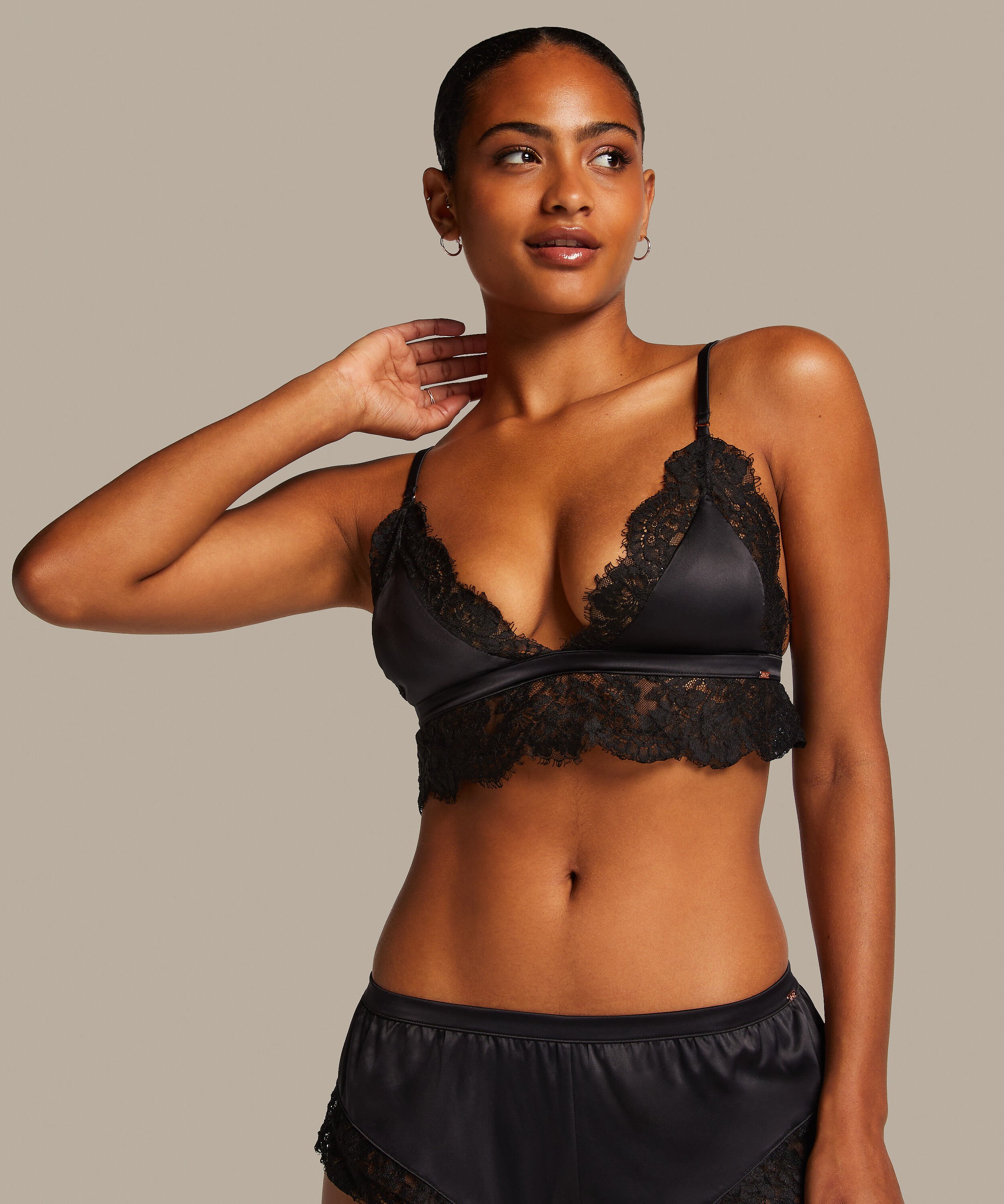 Bralette Valerie, Schwarz Bralette Valerie, Schwarz