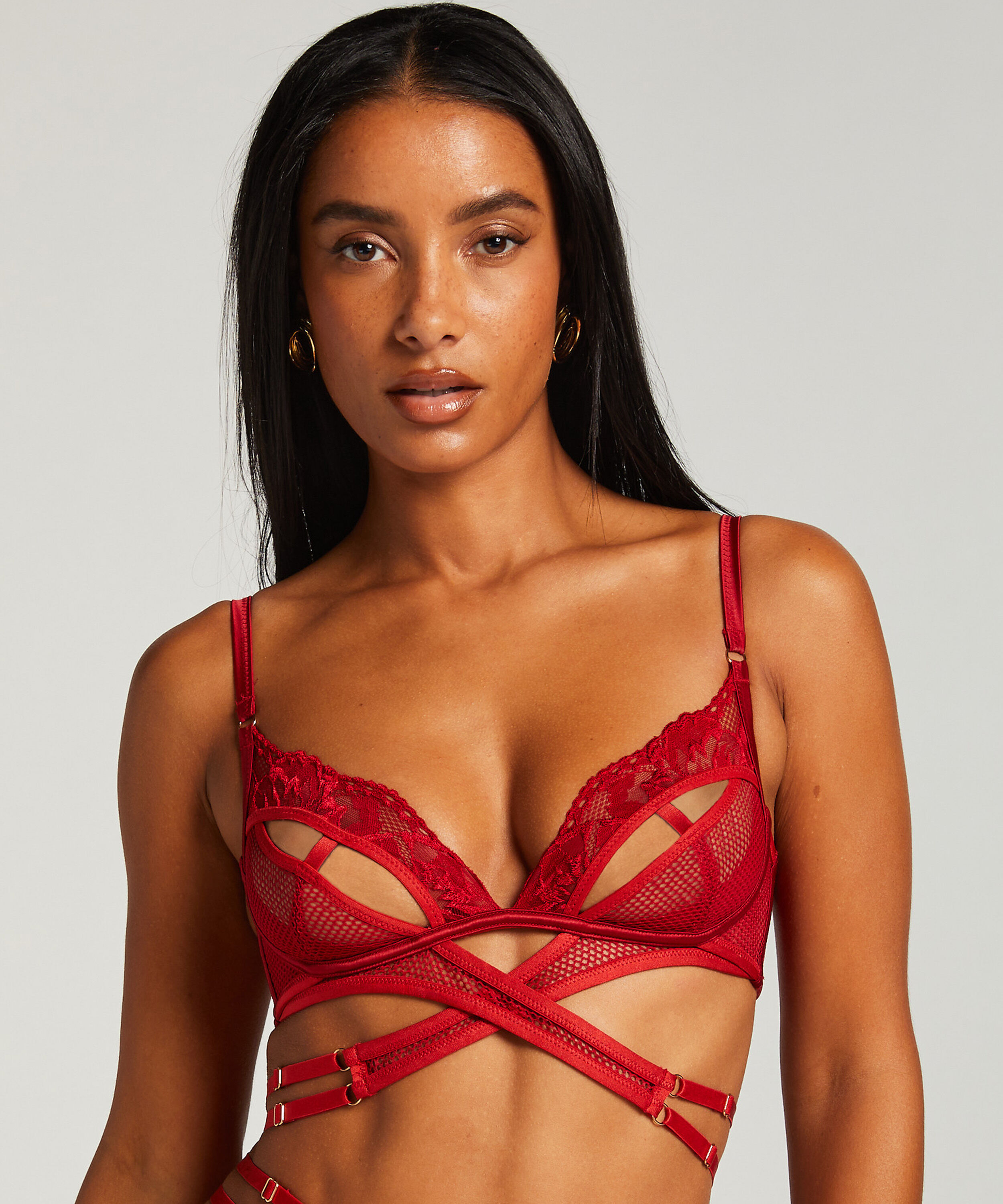 Bralette Pleasure, Rot Bralette Pleasure, Rot
