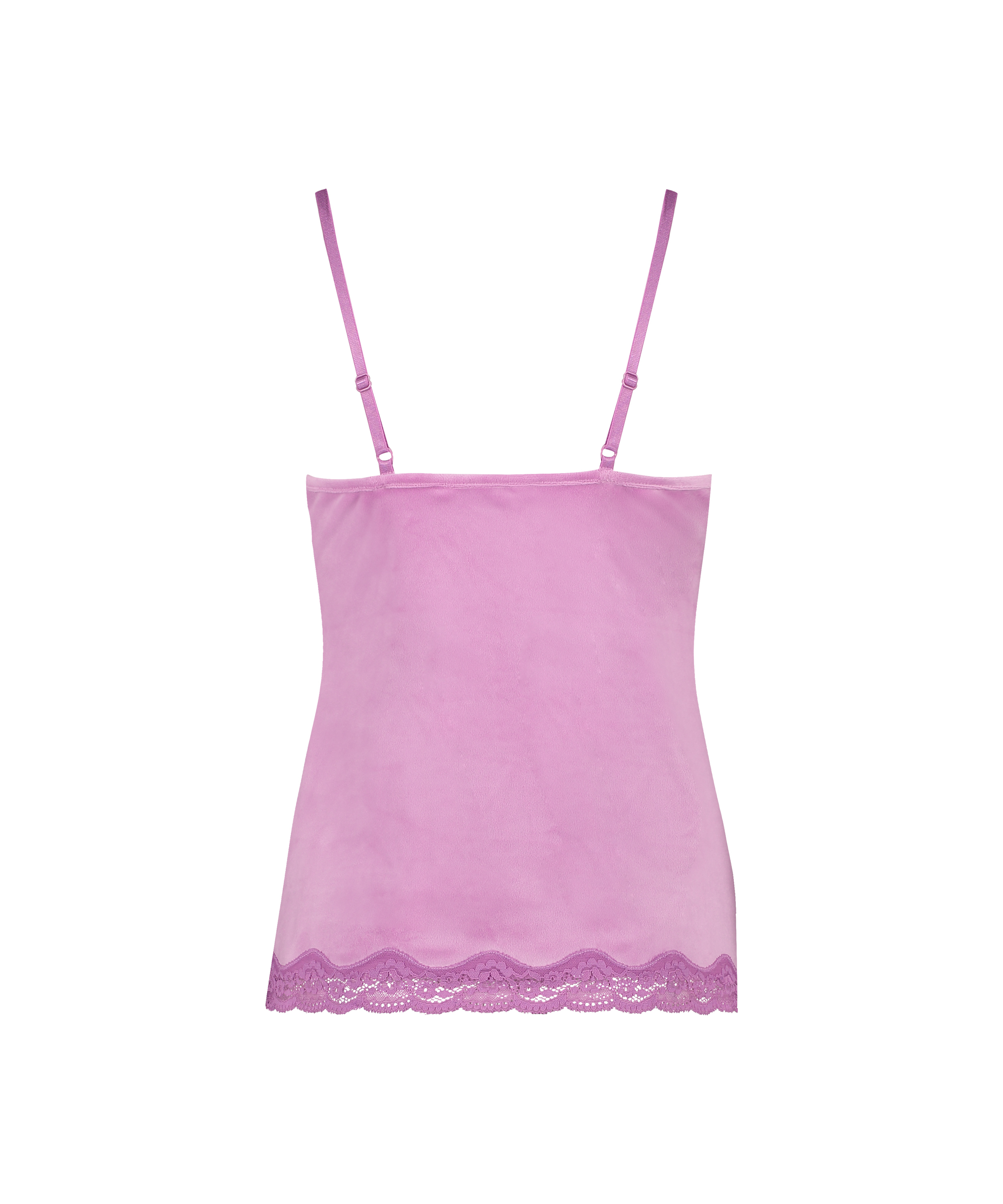 Cami Top Velours Lace, Rose, main