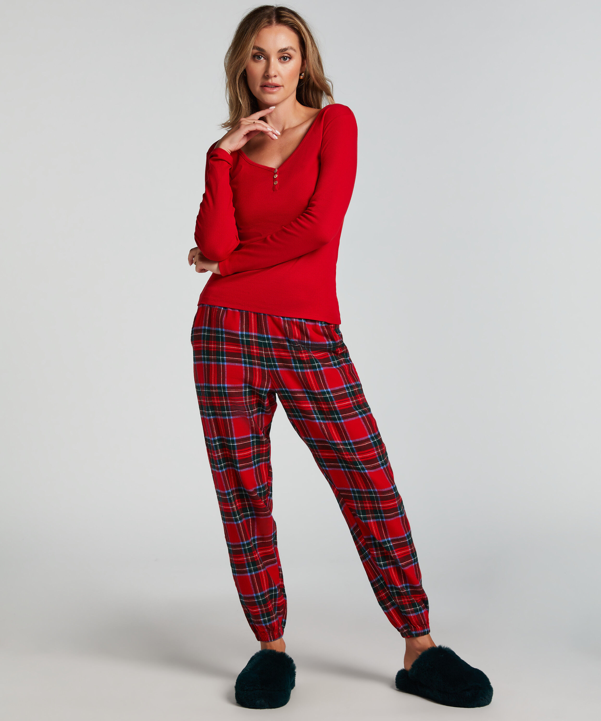 Pyjamahose aus Flanell