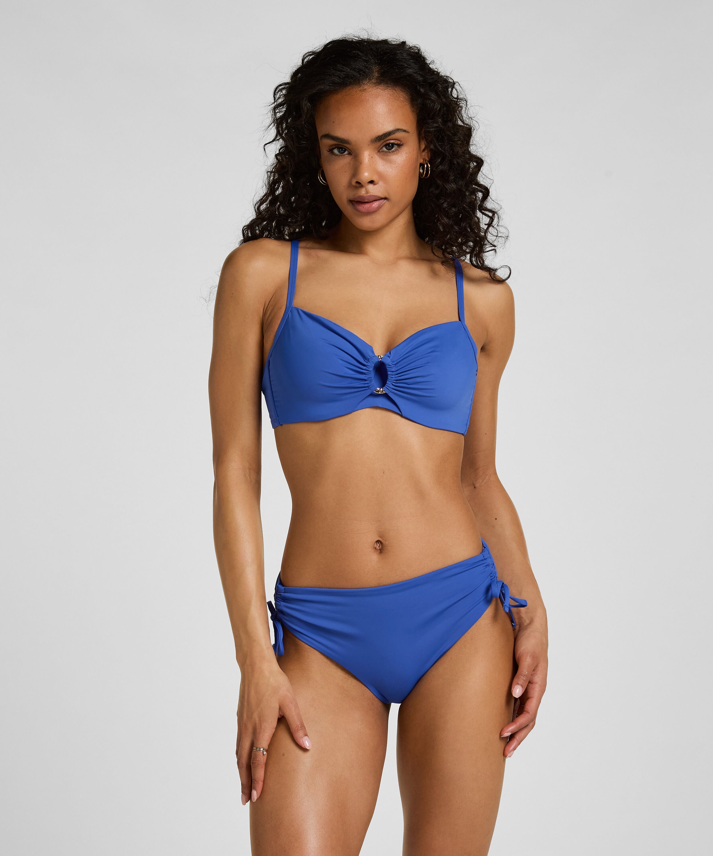 Midi Bikini Bottom Luxe, Blau