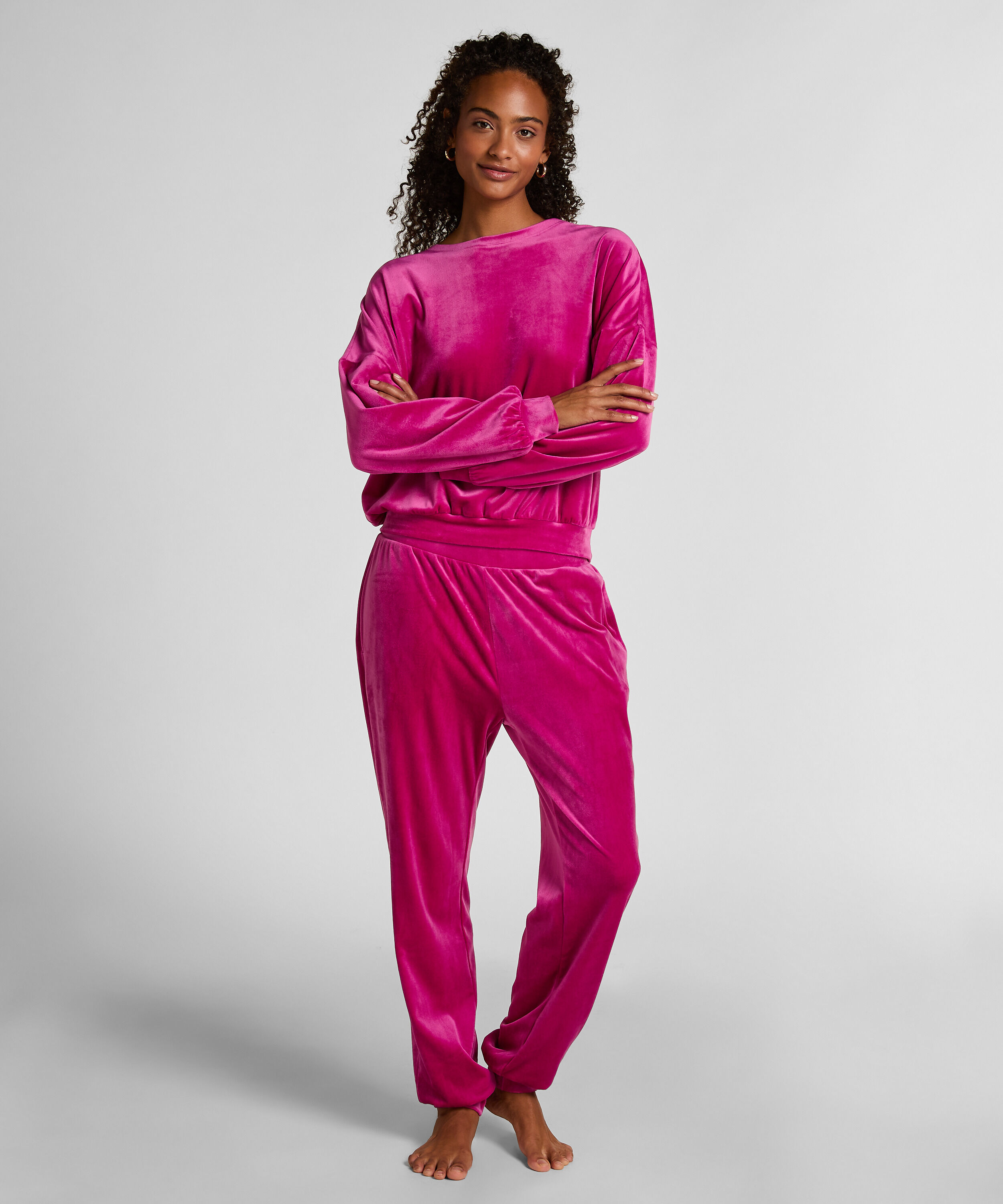 Jogginghose Velours, Rose Jogginghose Velours, Rose