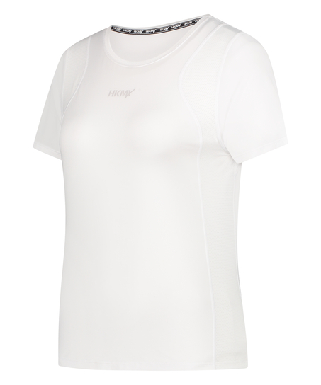 HKMX Sport schmal geschnittenes T-Shirt, Weiß