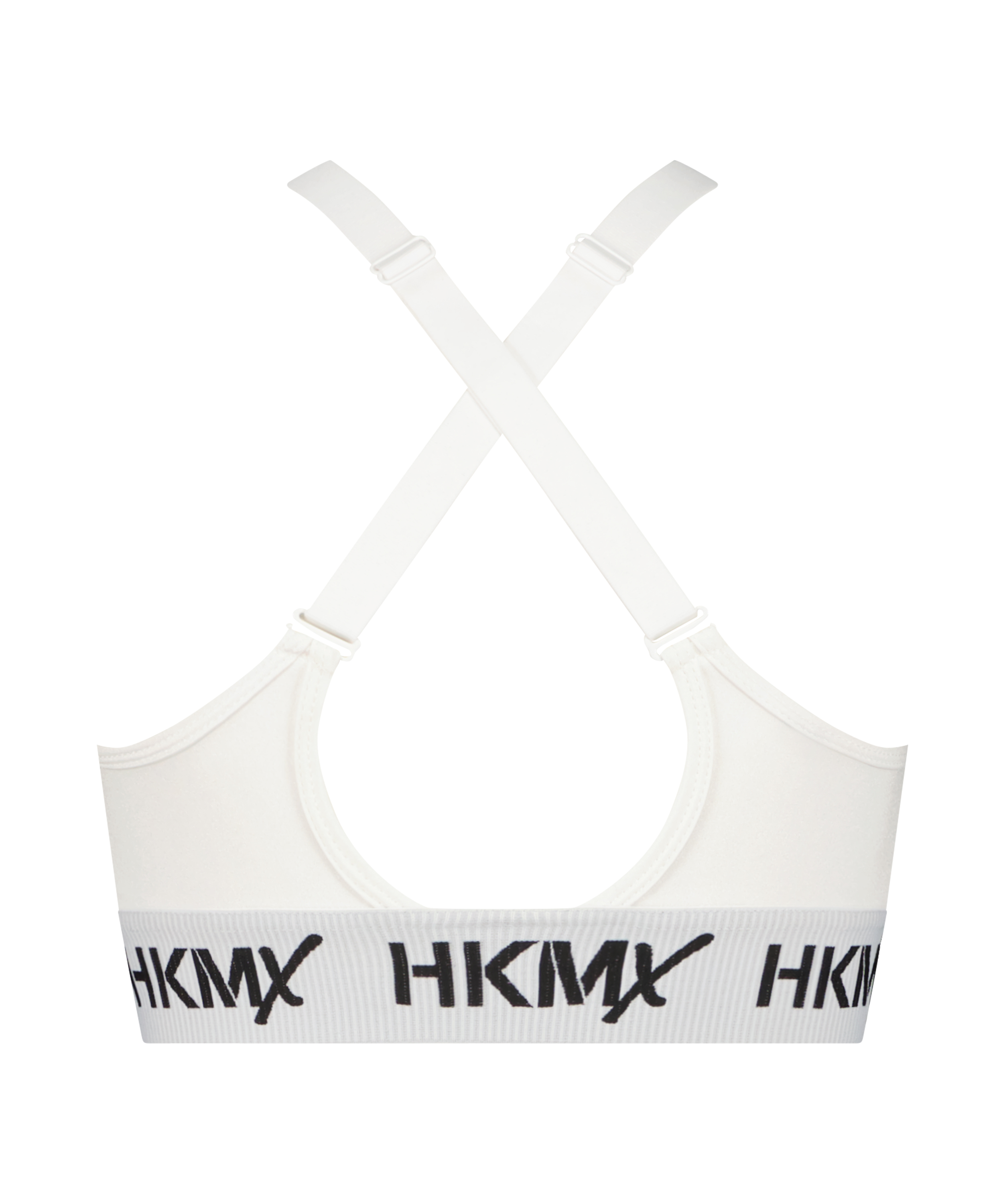HKMX Sport-BH The Crop Logo Level 1, Weiß, main