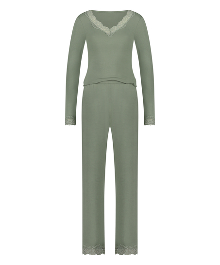 Pyjama-Set, grün