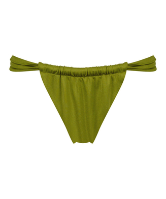 Hoch ausgeschnittener Bikini-Slip Palm, grün