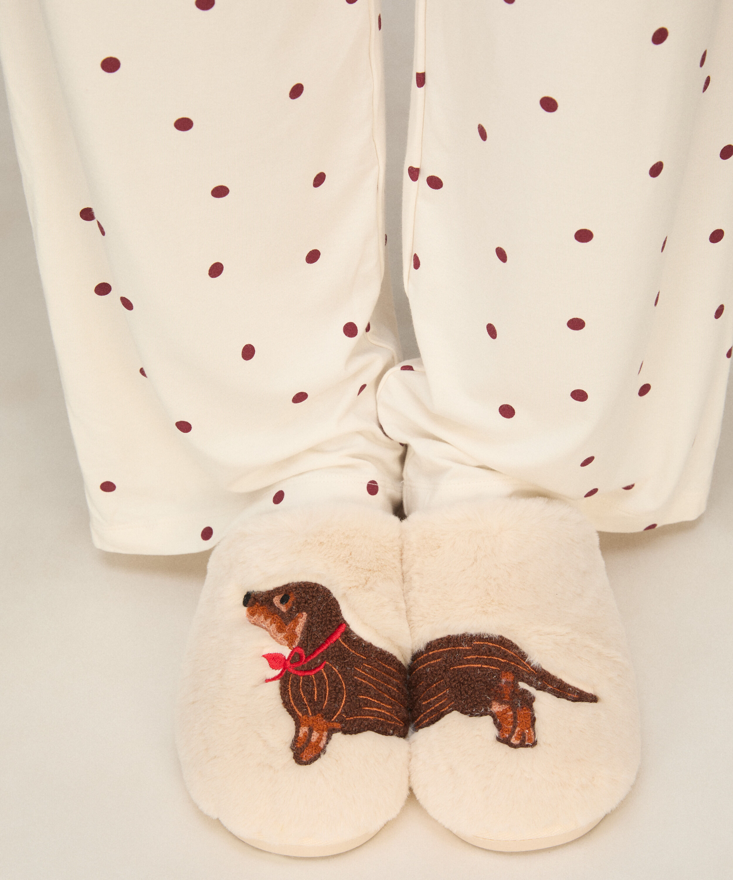 Hausschuhe Faux Fur, Weiß Hausschuhe Faux Fur, Weiß